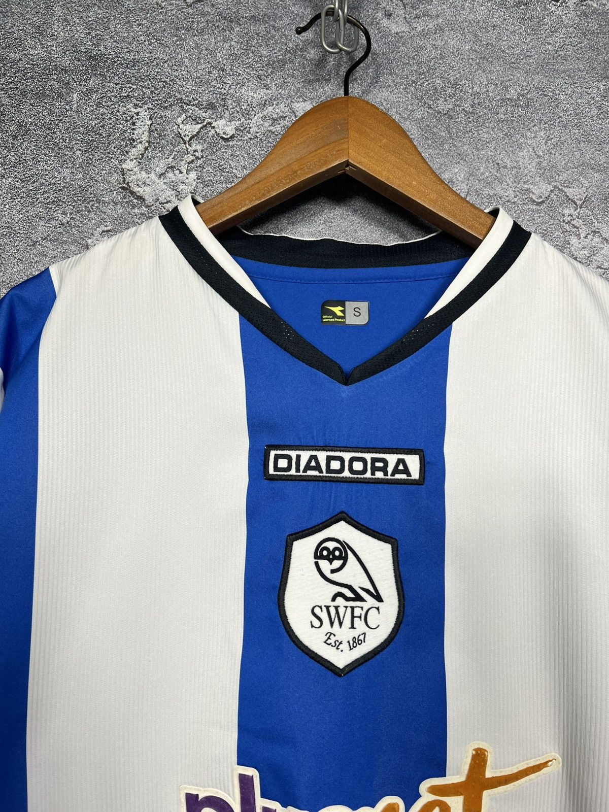Diadora Vintage 2005 Diadora Sheffield Wednesday Home Jersey Tshirt Size US S / EU 44-46 / 1 - 3 Thumbnail