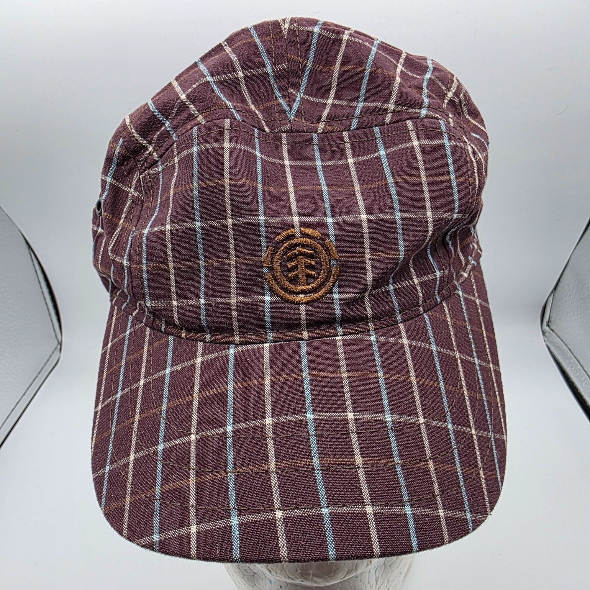 Element Element Crowns Plaid Adjustable Unisex Hat Brown Check Patte Size ONE SIZE - 1 Thumbnail