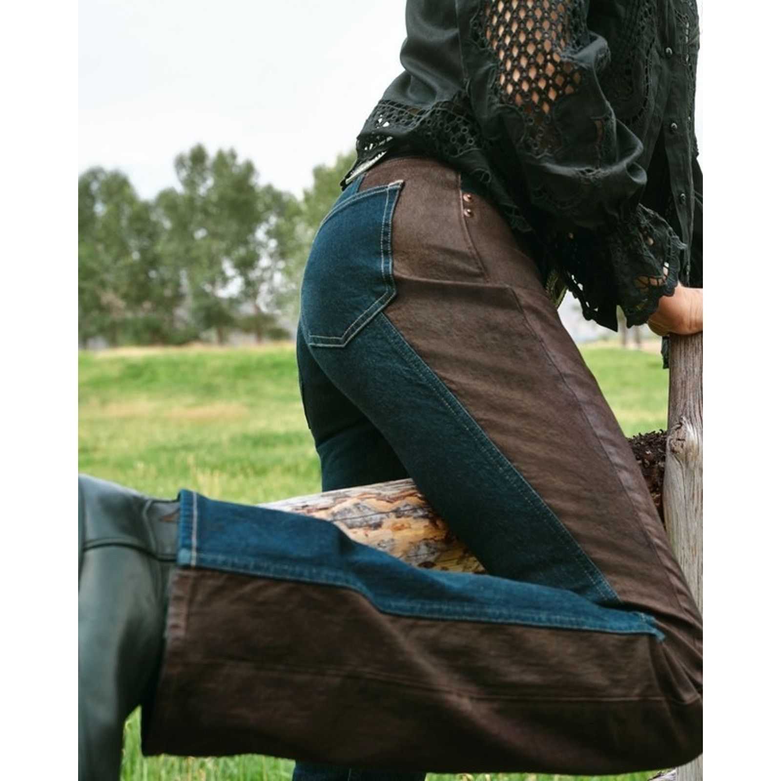 Abercrombie & Fitch Abercrombie & Fitch x Kemosabe High Rise Bootcut Metallic 29 Size 29" - 5 Thumbnail