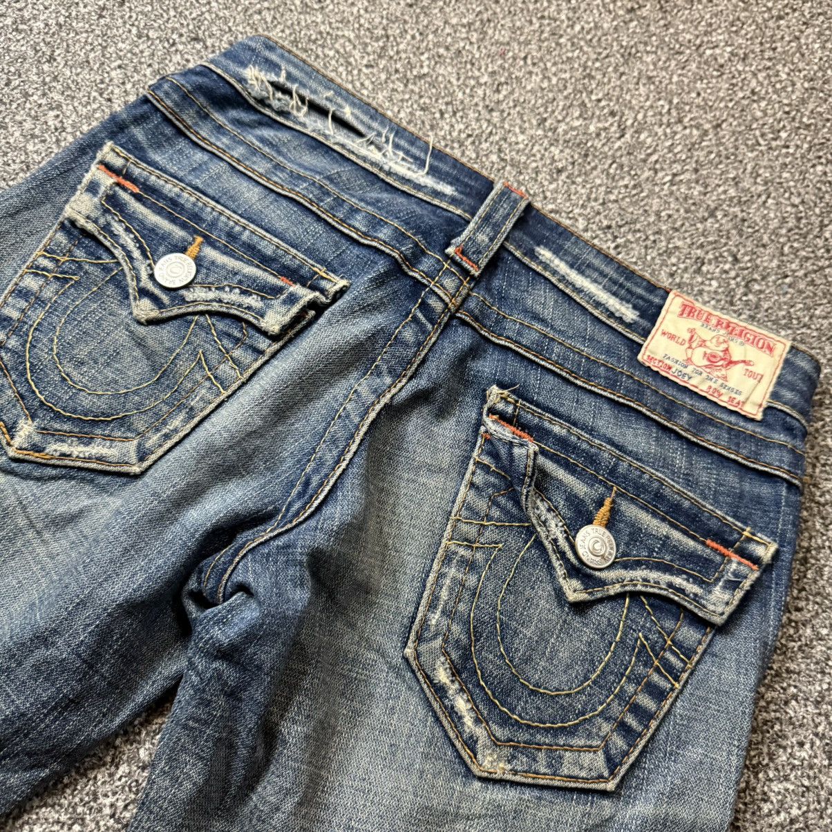 Hysteric Glamour 🔥🇺🇸 Vintage Crazy Flared True Religion Denim Size US 28 / EU 44 - 8 Thumbnail
