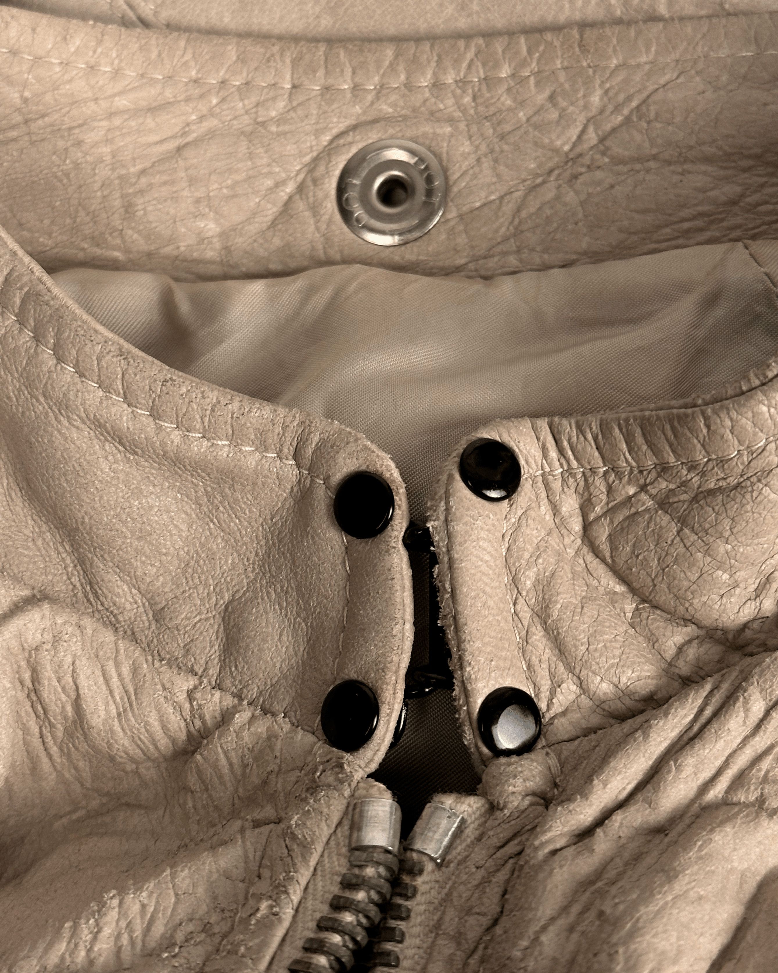 Rick Owens Rick Owens Cracked Blistered Sternberg Leather Jacket Size US M / EU 48-50 / 2 - 7 Thumbnail