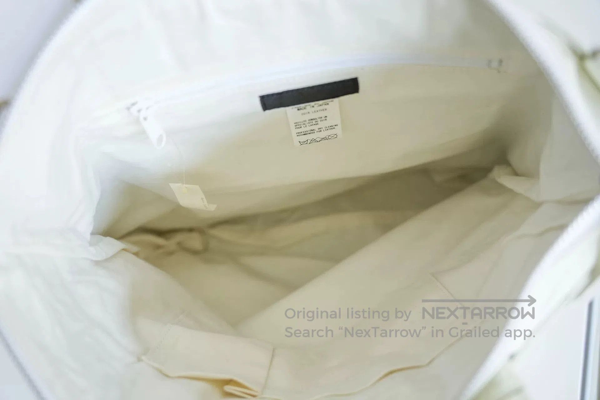 Y's for Men Yohji Yamamoto White Leather Crossbody Bag. Size ONE SIZE - 5 Thumbnail