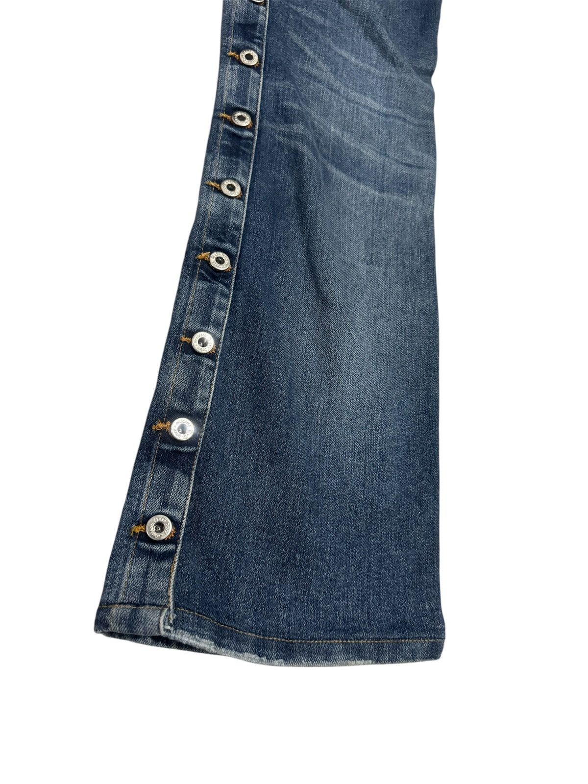Dolce & Gabbana Y2K 2005 Dolce & Gabbana Side Button Denim Size 29" - 5 Thumbnail