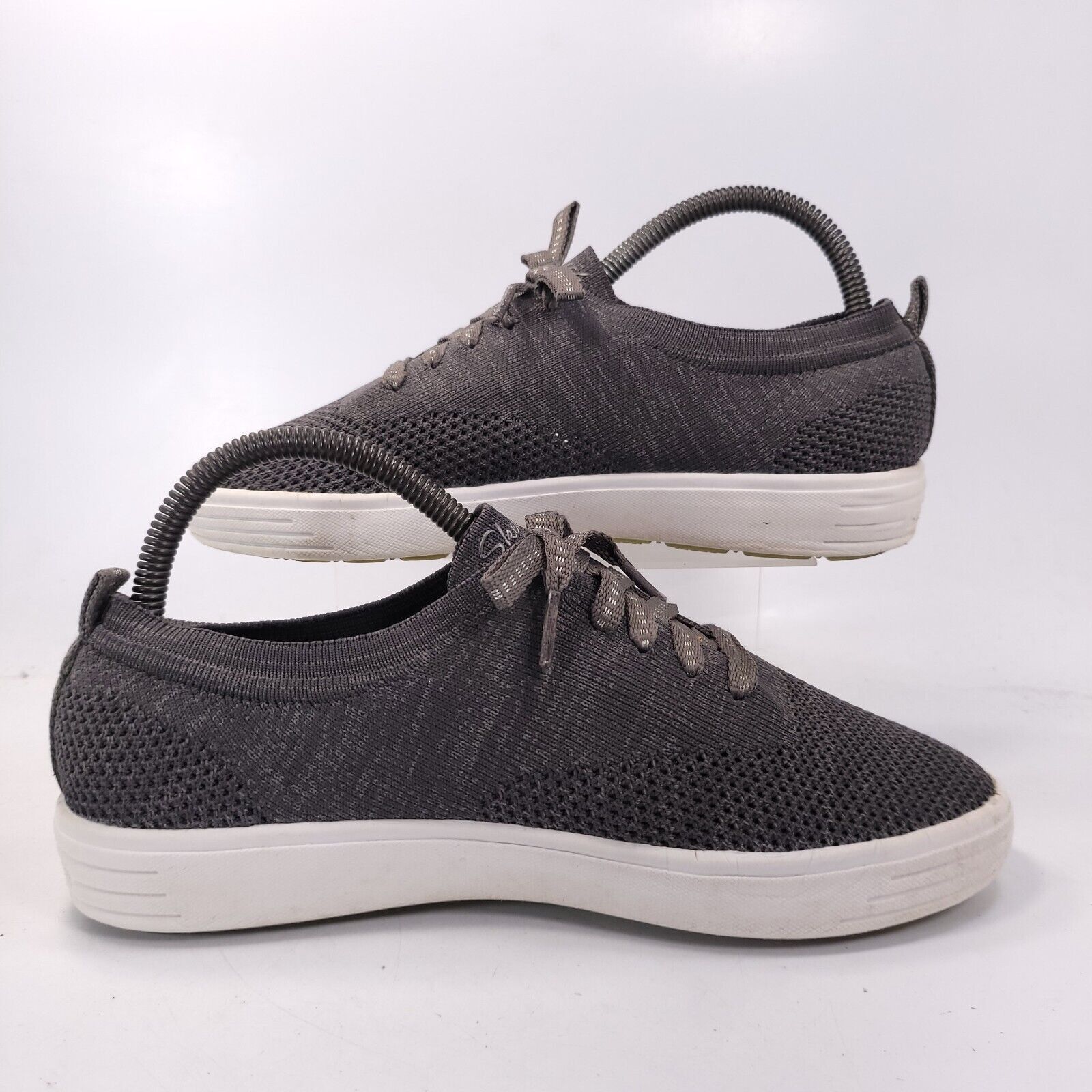 SKECHERS Skechers Just a Lil Knit Shoe Womens Size 7 49563 Gray White Size US 7 / IT 37 - 6 Thumbnail