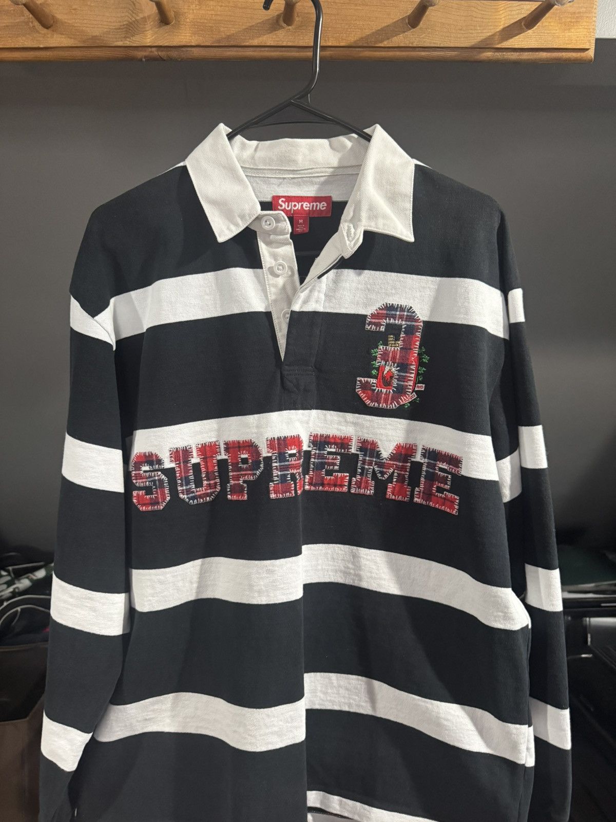 Supreme Supreme Stripe Rugby (FW25) | Grailed