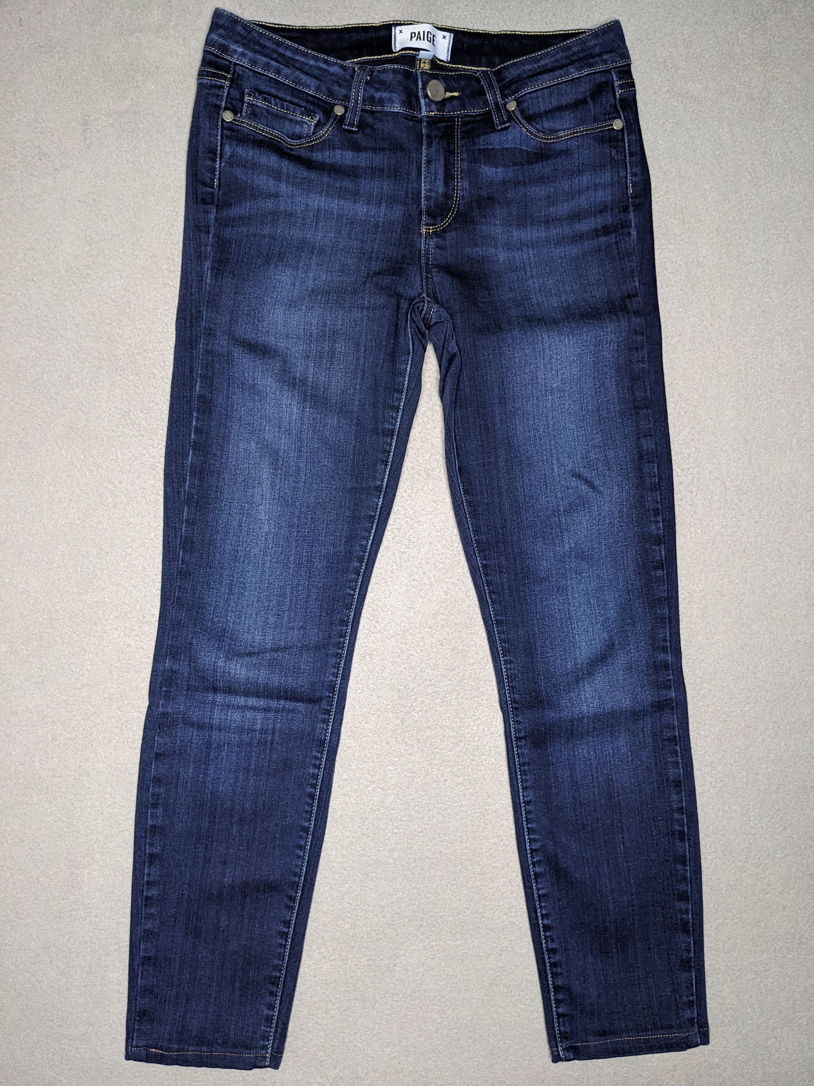 Paige Paige Jeans Verdugo Ankle 28x26 Stretch Slim Denim Low Rise Size 28" / US 6 / IT 42 - 1 Thumbnail