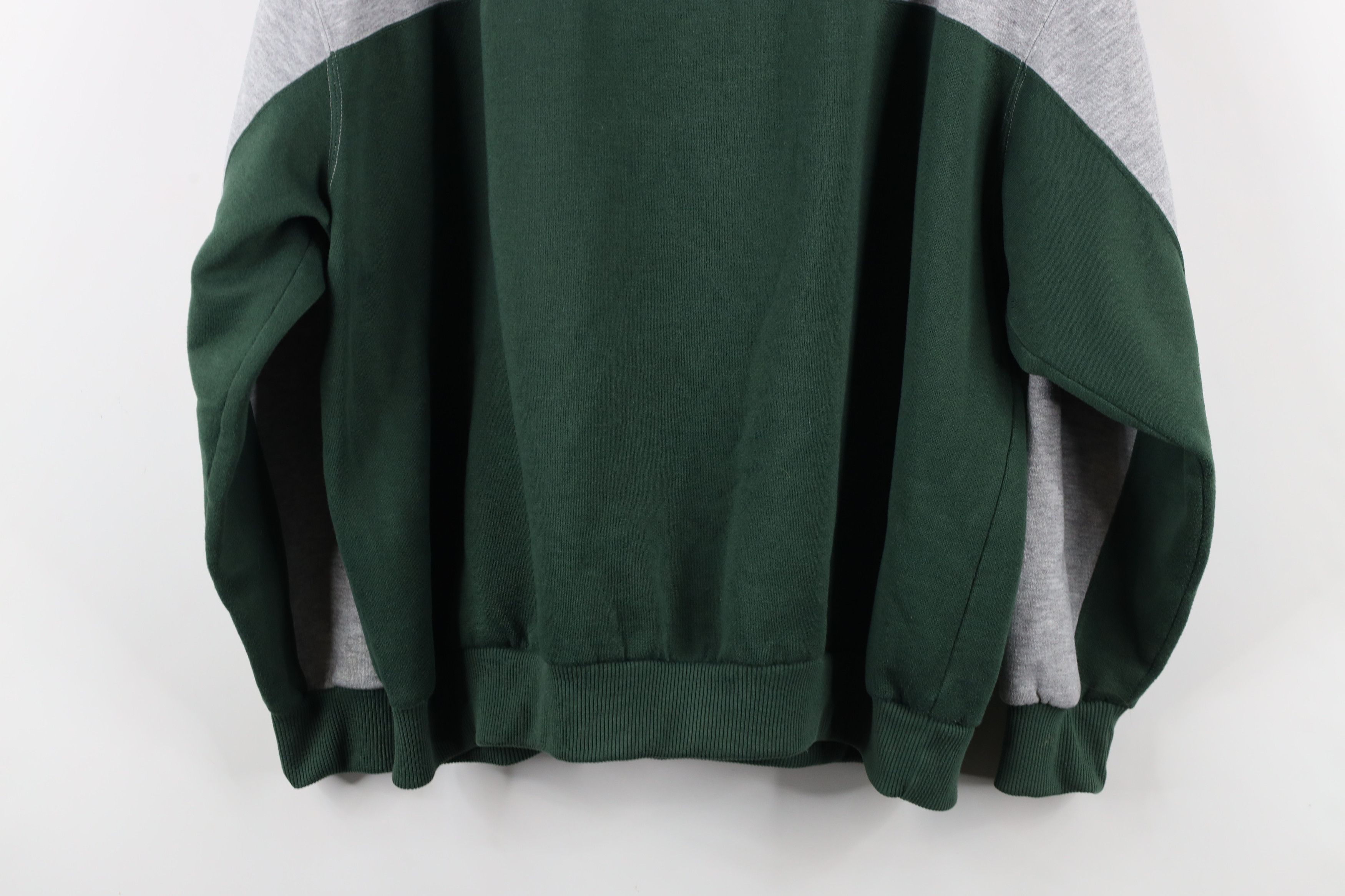 Vintage Vintage 90s Streetwear Block Half Zip Pullover Sweatshirt Size US XXL / EU 58 / 5 - 11 Thumbnail