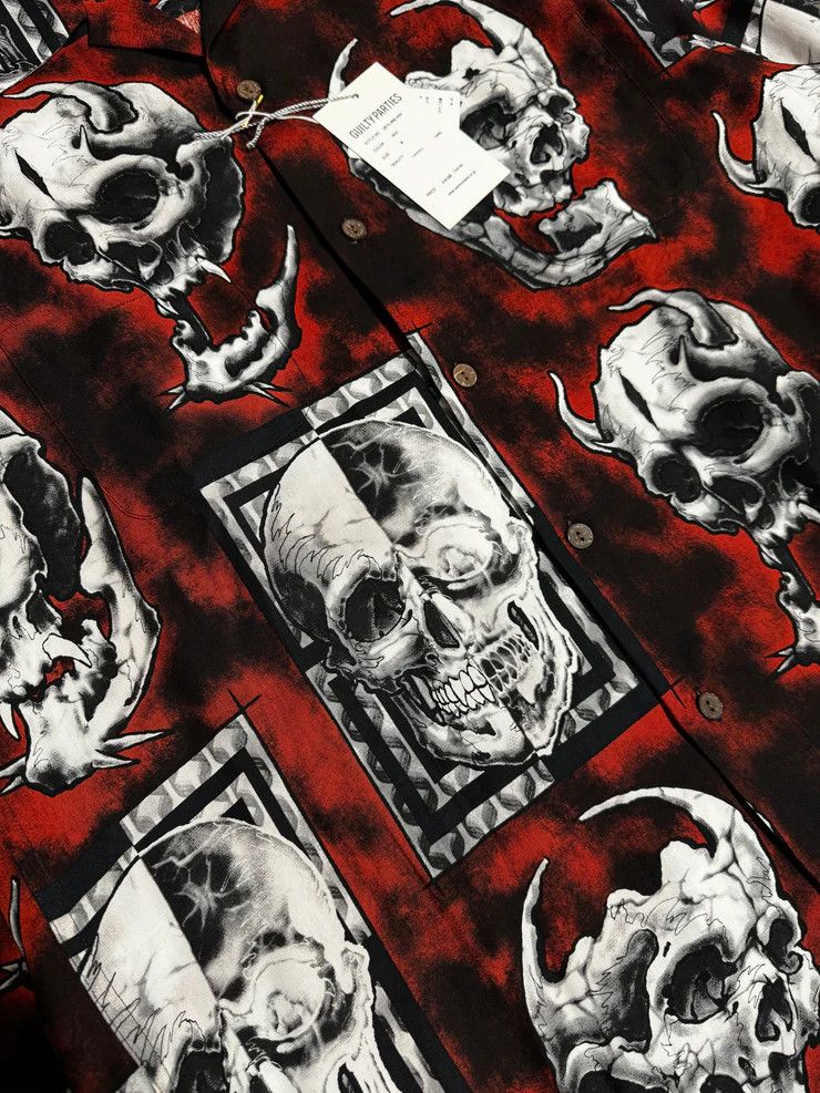 Wacko Maria Wacko Maria X 56Tattoo Studio The Guilty Parties Skull Shirt Size US M / EU 48-50 / 2 - 4 Thumbnail