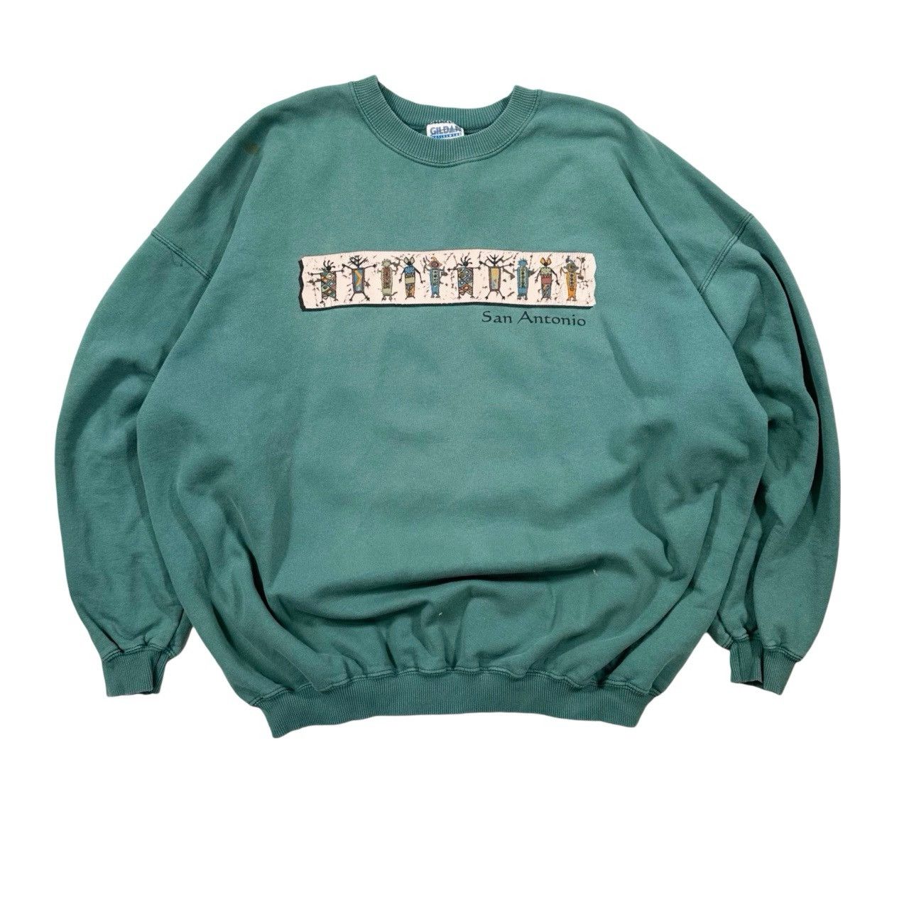 Vintage Vintage 90s San Antonio Big Print Graphic Sweater Size US XXL / EU 58 / 5 - 1 Thumbnail