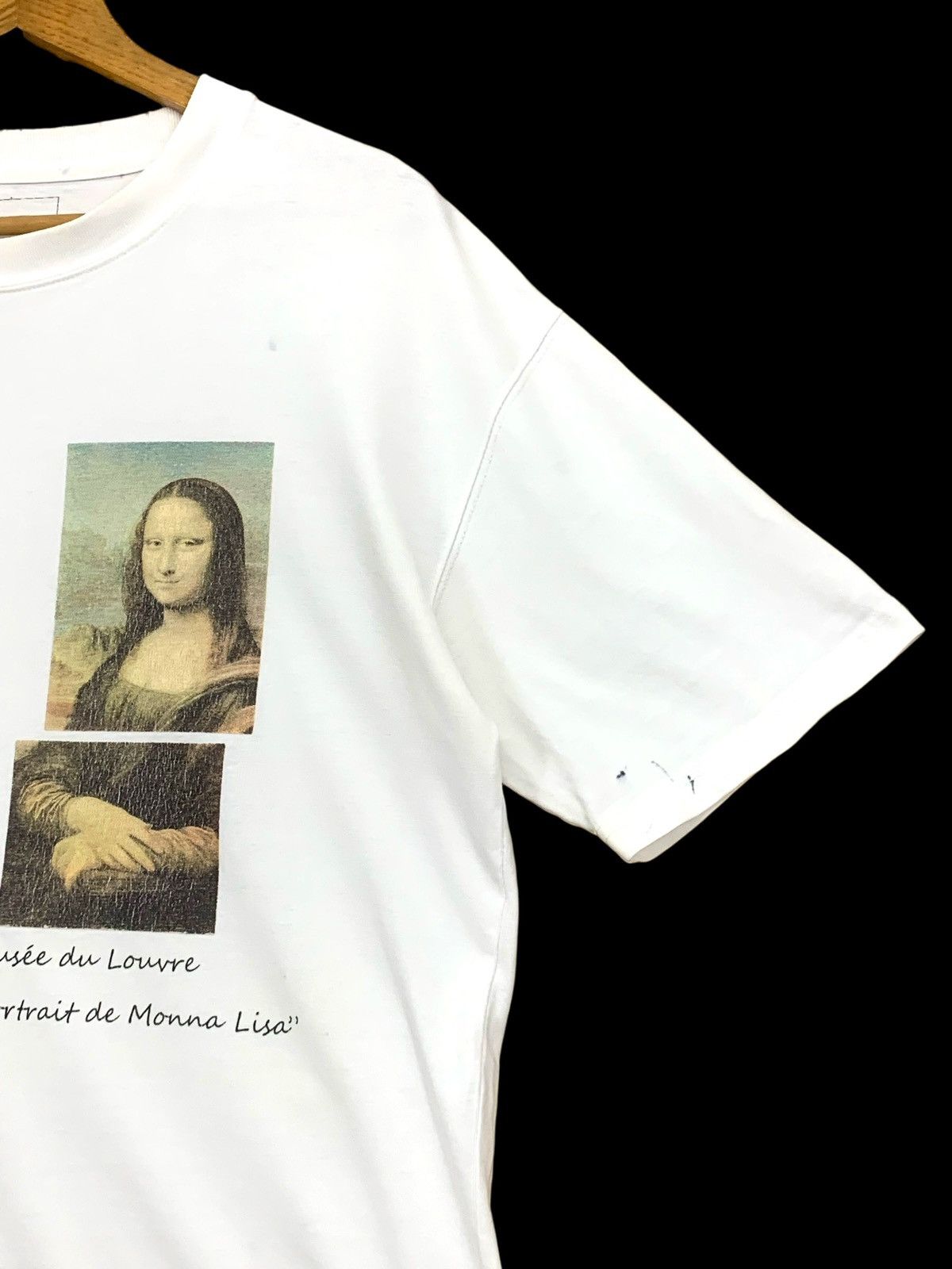 Japanese Brand Art & Design Leonardo Da Vinci Portrait de Monna Lisa Paint Size US L / EU 52-54 / 3 - 7 Thumbnail