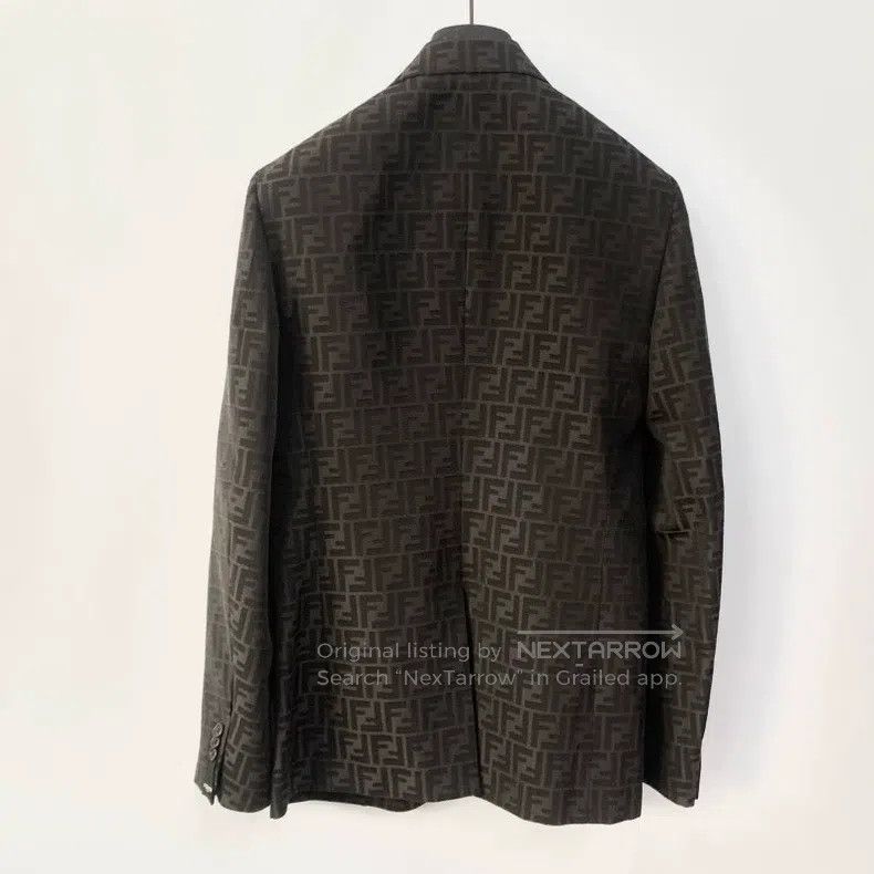 Other Fendi Monogram Logo Embossed Suit Jacket Size 46L - 2 Thumbnail