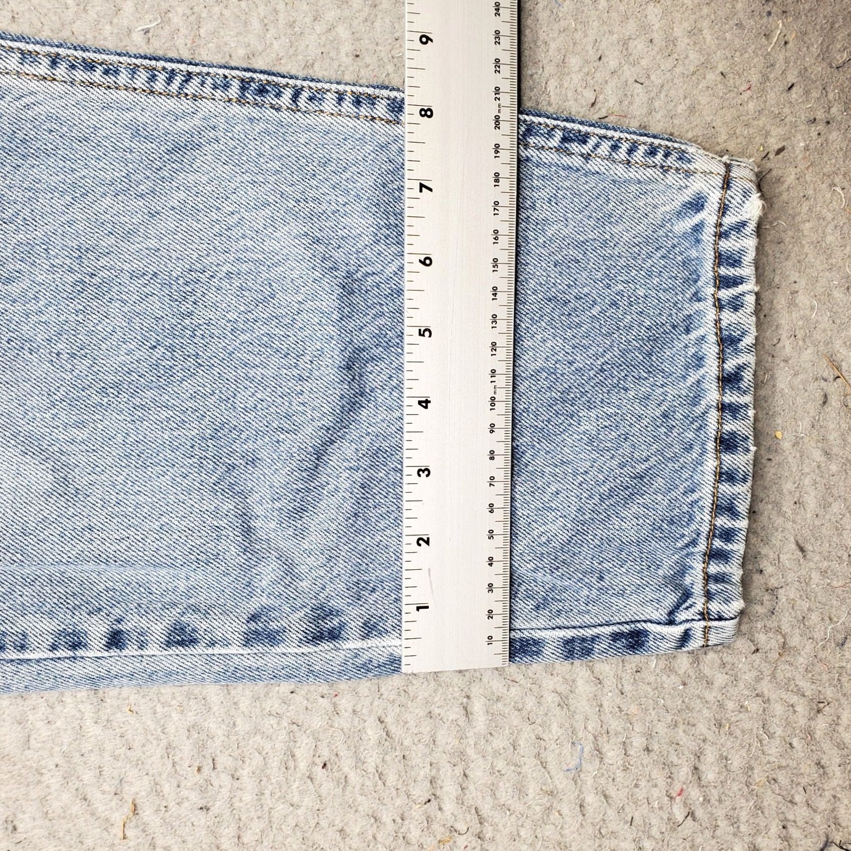 Calvin Klein Calvin Klein Jeans Mens 34 Blue Denim Straight Leg Americana Streetwear Shirt Size US 34 / EU 50 - 5 Thumbnail