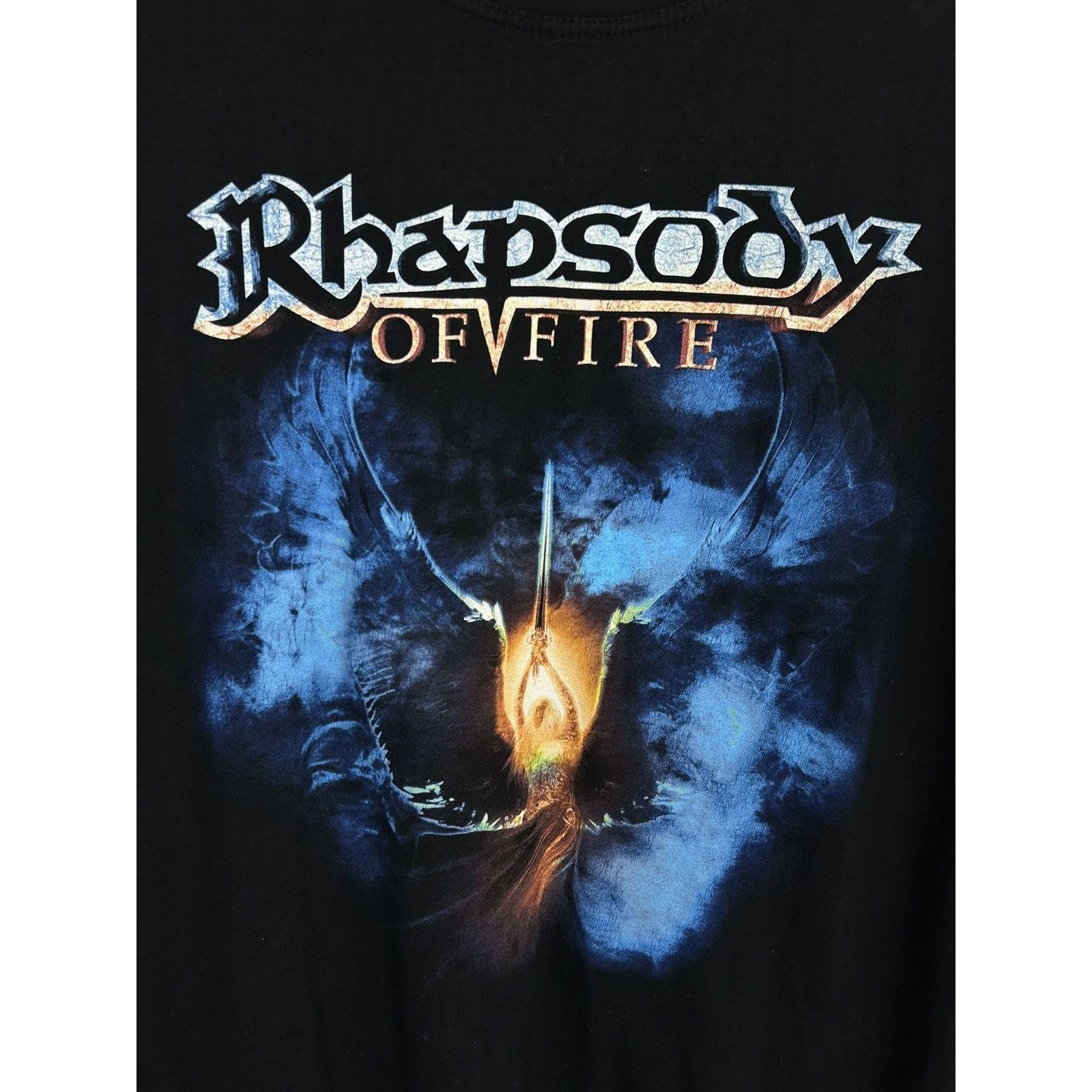 Band Tees Rhapsody Of Fire 2010/11 Tour Nuclear Blast Merch T-Shirt Size US XL / EU 56 / 4 - 2 Thumbnail