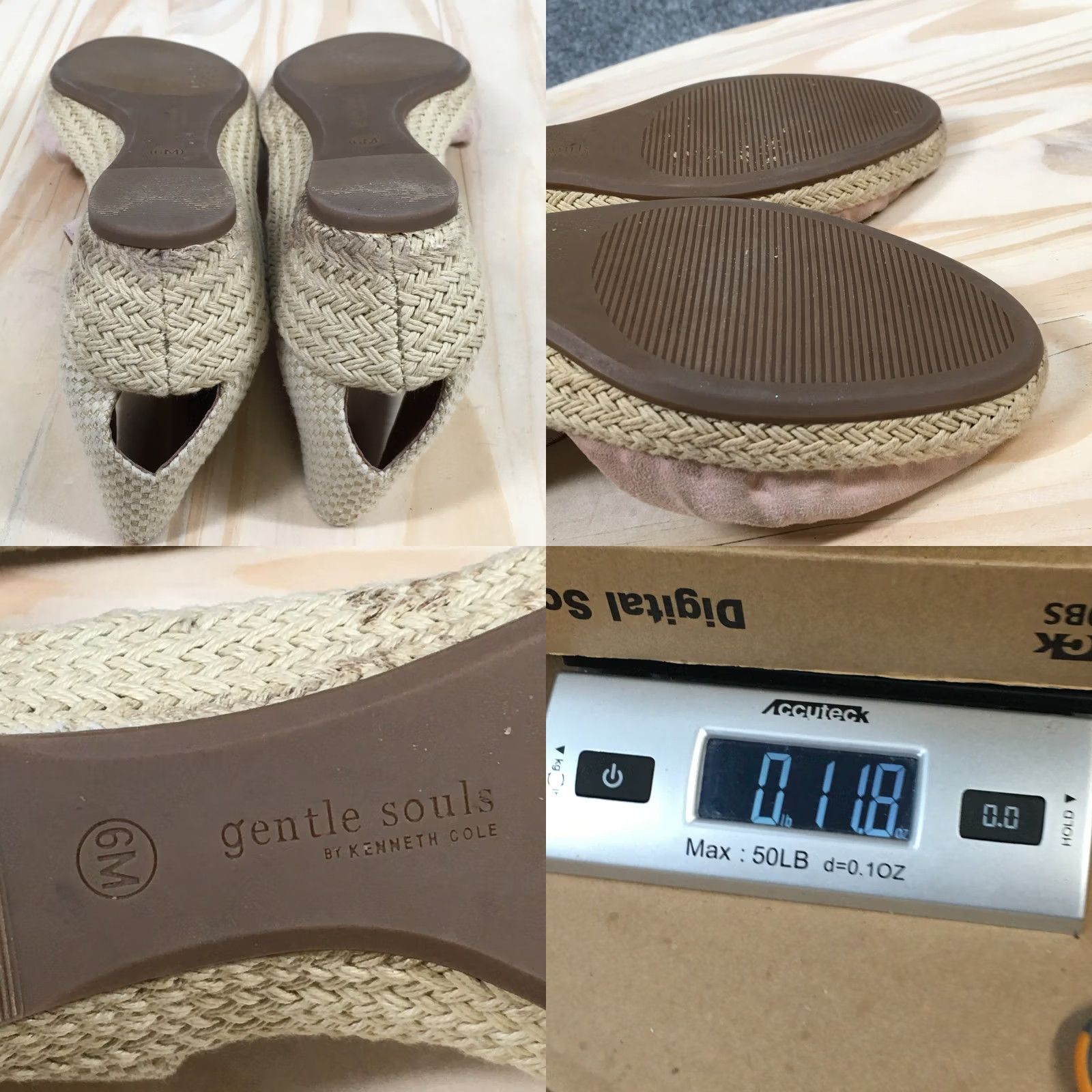 Vintage Gentle Souls by Kenneth Cole Sandals Womens Lucille Espadrille Pink Leather Size US 6 / IT 36 - 10 Thumbnail
