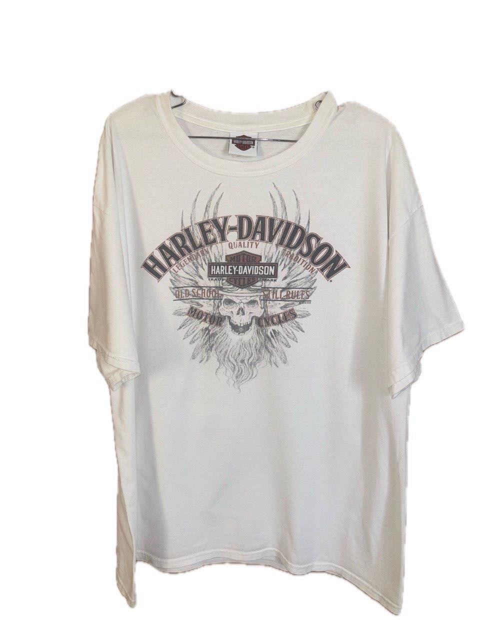 Harley Davidson Harley Davidson Motor Cycles XL White T Shirt Size US XL / EU 56 / 4 - 5 Thumbnail