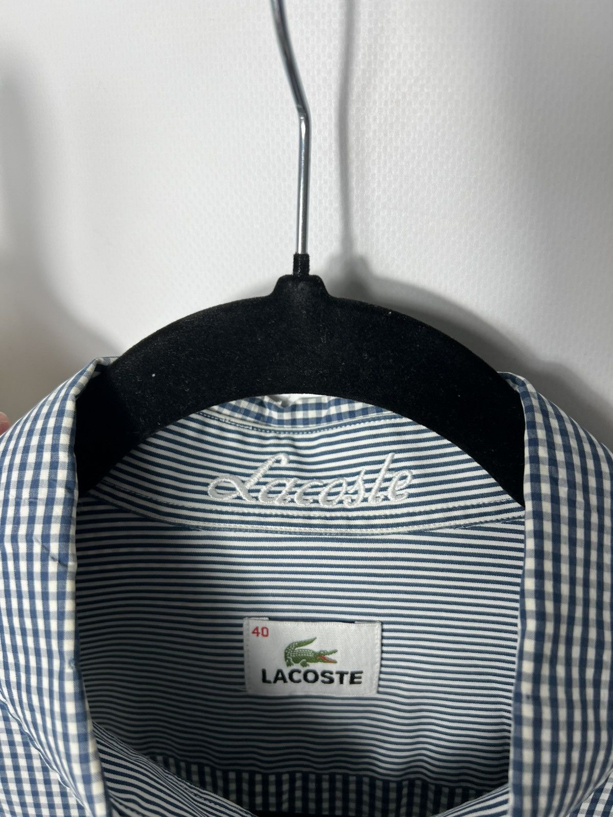 Lacoste Vintage streetwear Lacoste Plaid Button Up Shirt Size US M / EU 48-50 / 2 - 6 Thumbnail