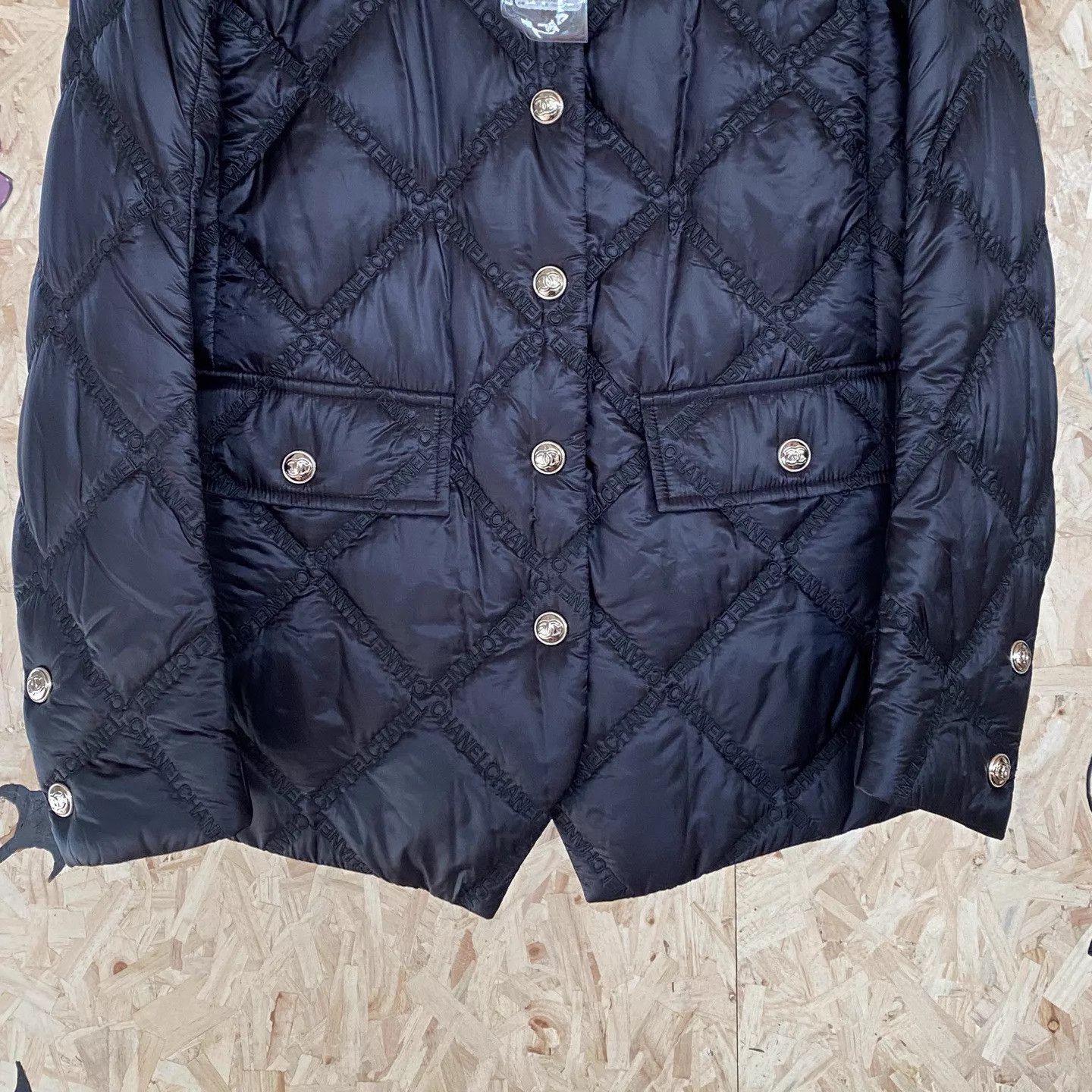 Chanel CHANEL mixed silk canvas cotton jacket 38 Size S / US 4 / IT 40 - 4 Thumbnail