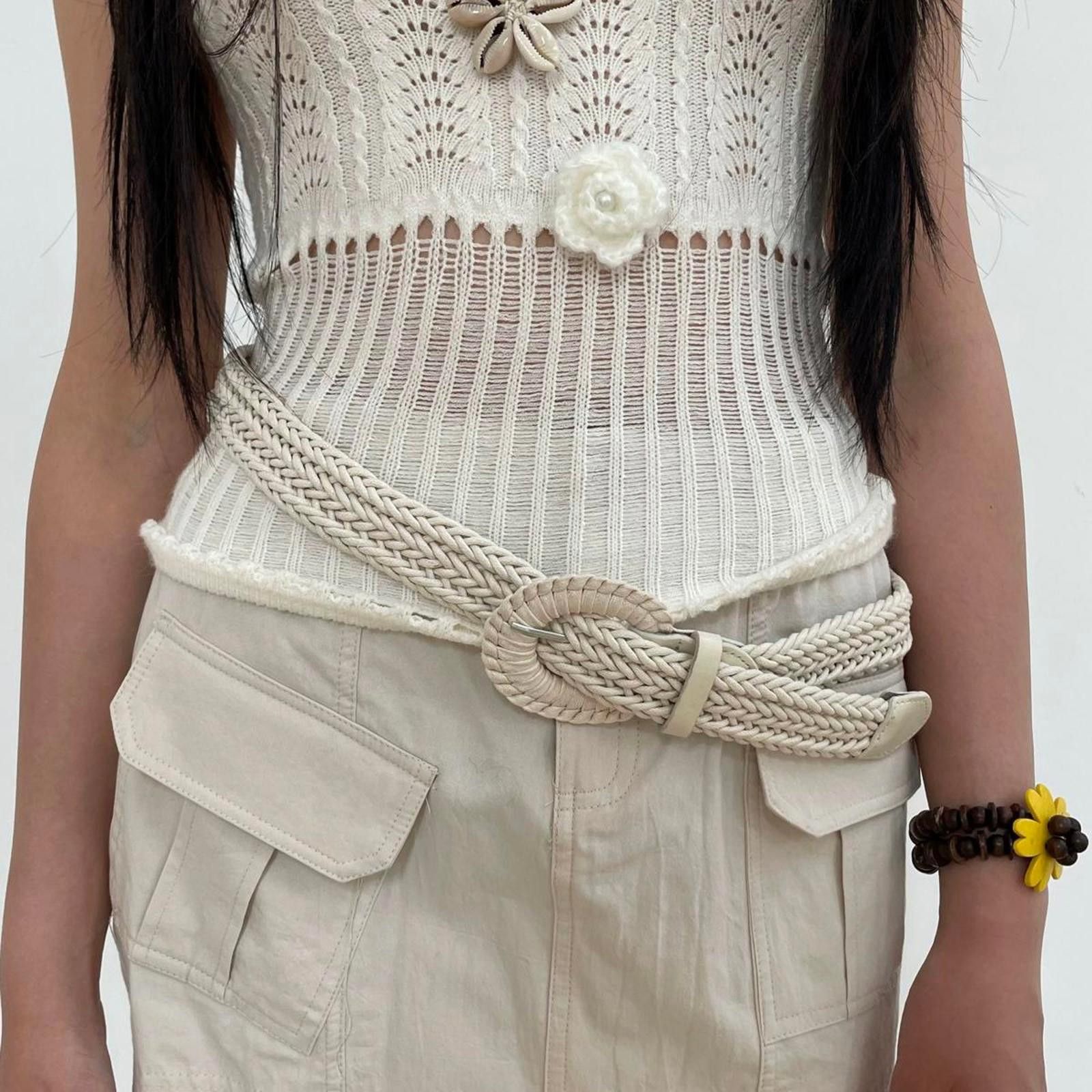 Japanese Brand Y2K Casual Bohemian Buckle Modern Belt Size ONE SIZE - 1 Thumbnail