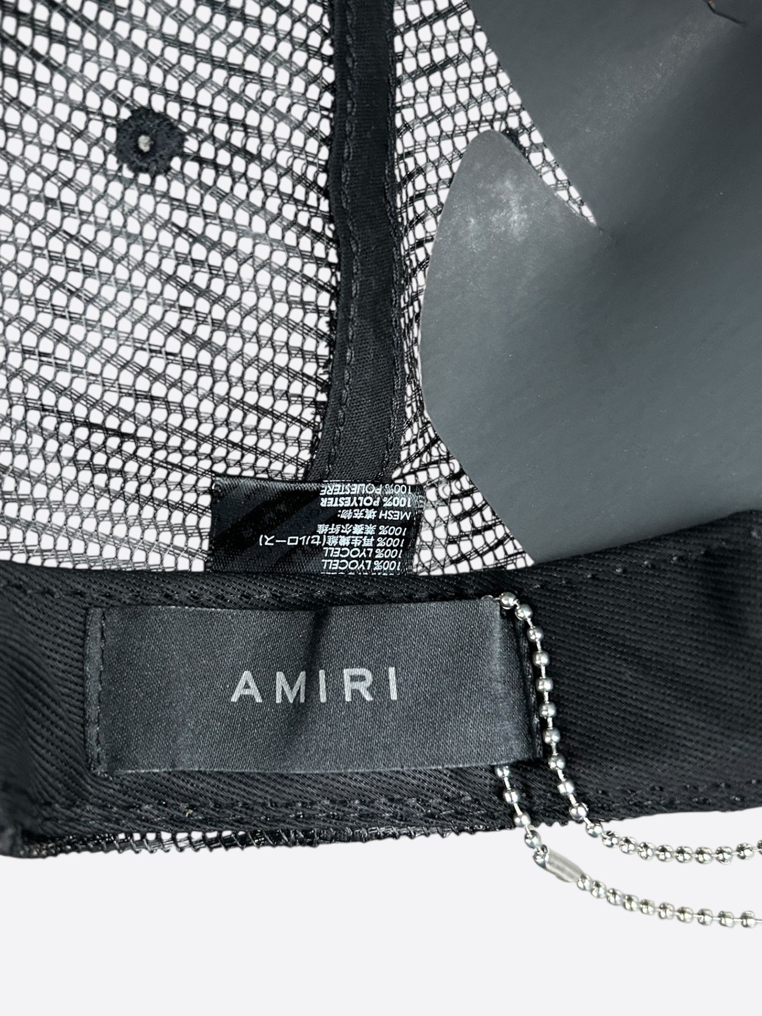 Amiri Amiri Black & Yellow Core Logo Trucker Hat Size ONE SIZE - 5 Thumbnail