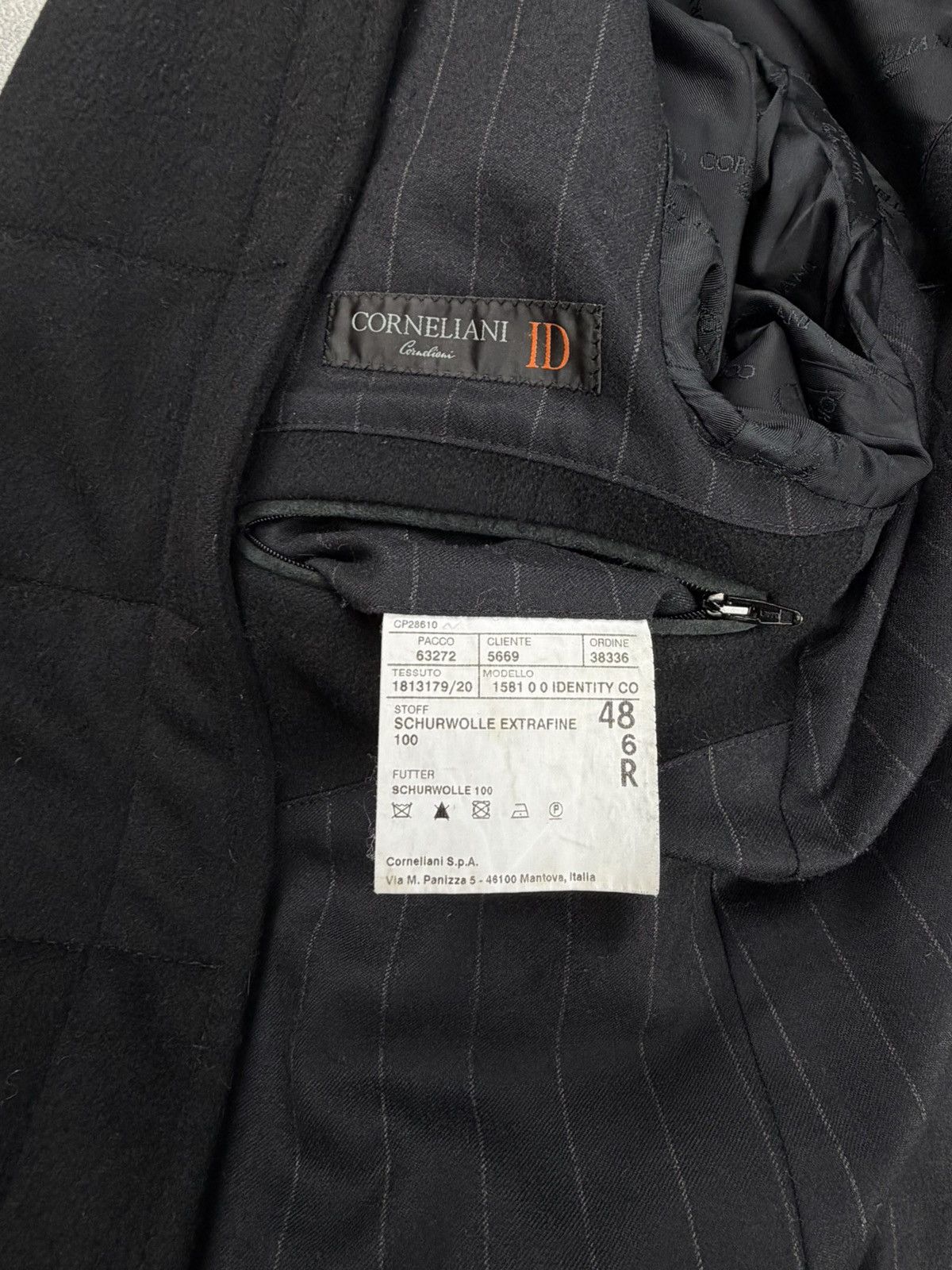 Corneliani Corneliani ID Men’s Wool Coat Jacket Black Size 48R Size US M / EU 48-50 / 2 - 10 Thumbnail