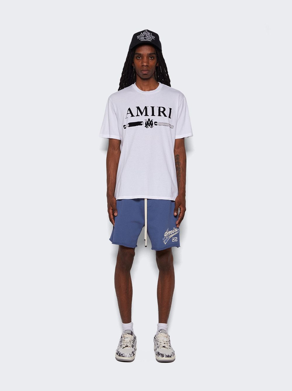 Amiri o1gr1nt1024 Amiri 22 Shorts in Bluefin Size US 32 / EU 48 - 2 Thumbnail