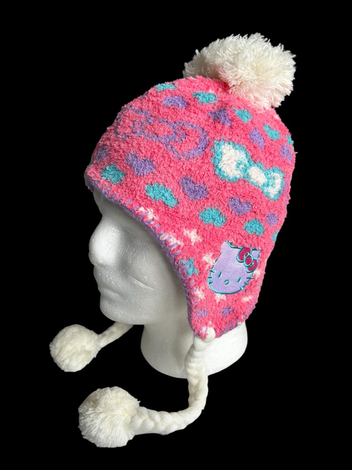 Anime × Japanese Brand Vtg Hello Kitty Beanie Hats Size ONE SIZE - 2 Thumbnail