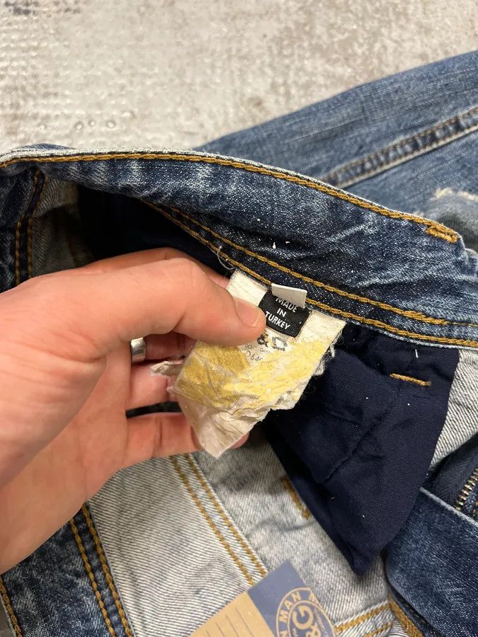 Dolce & Gabbana 2000s Dolce & Gabbana Blue Distressed Denim Jeans Size US 34 / EU 50 - 11 Thumbnail
