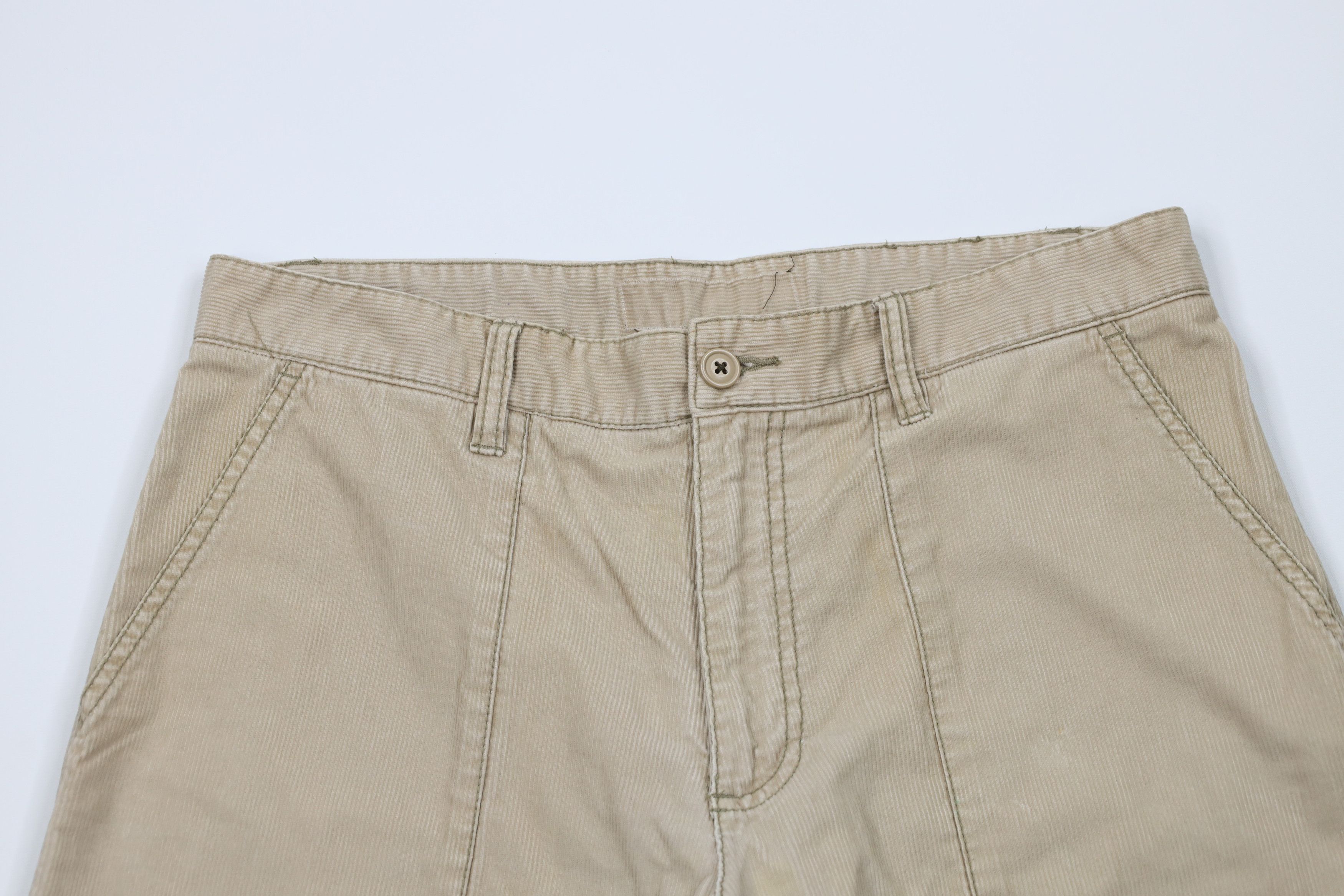 Vintage Vintage 90s Y2K Streetwear Baggy Big Pocket Corduroy Shorts Size US 34 / EU 50 - 2 Thumbnail