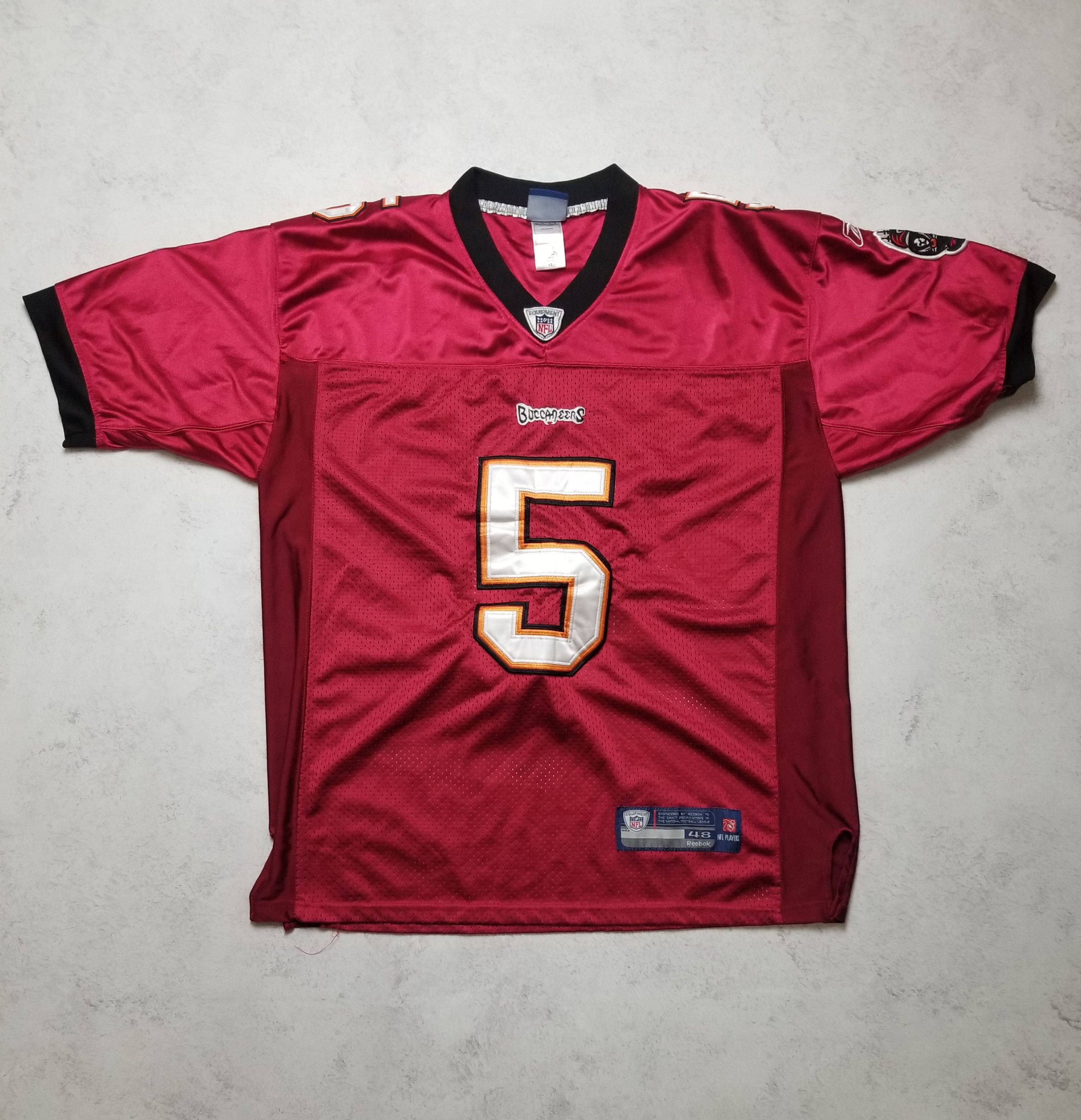 Reebok On Field Red Tampa Bay Buccaneers Josh Freeman #5 Jersey Size US M / EU 48-50 / 2 - 1 Thumbnail