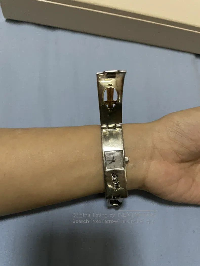 Jean Paul Gaultier Jean Paul Gaultier Crucifix hollow carving flip watch brac Size ONE SIZE - 3 Thumbnail