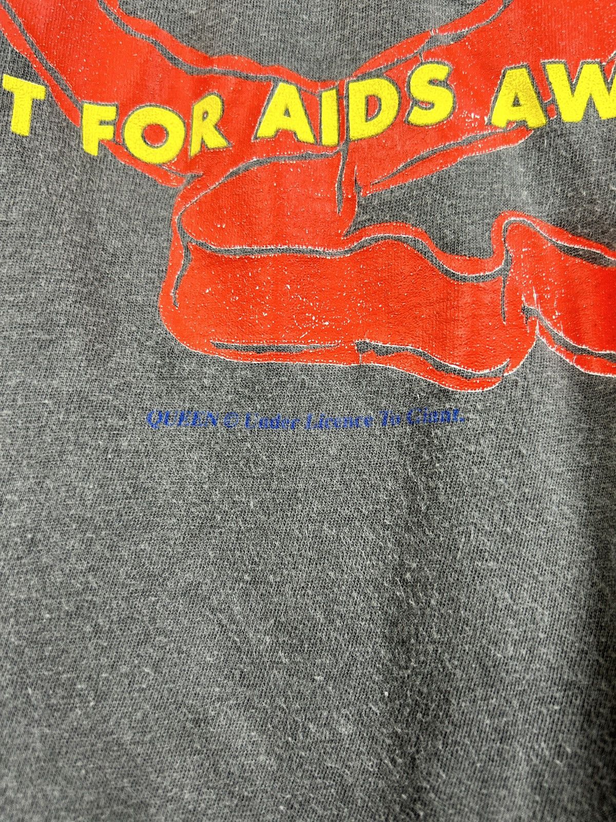Band Tees 90s Vintage The Freddie Mercury 1992 Tribute Aids Faded Tee Size US L / EU 52-54 / 3 - 4 Thumbnail