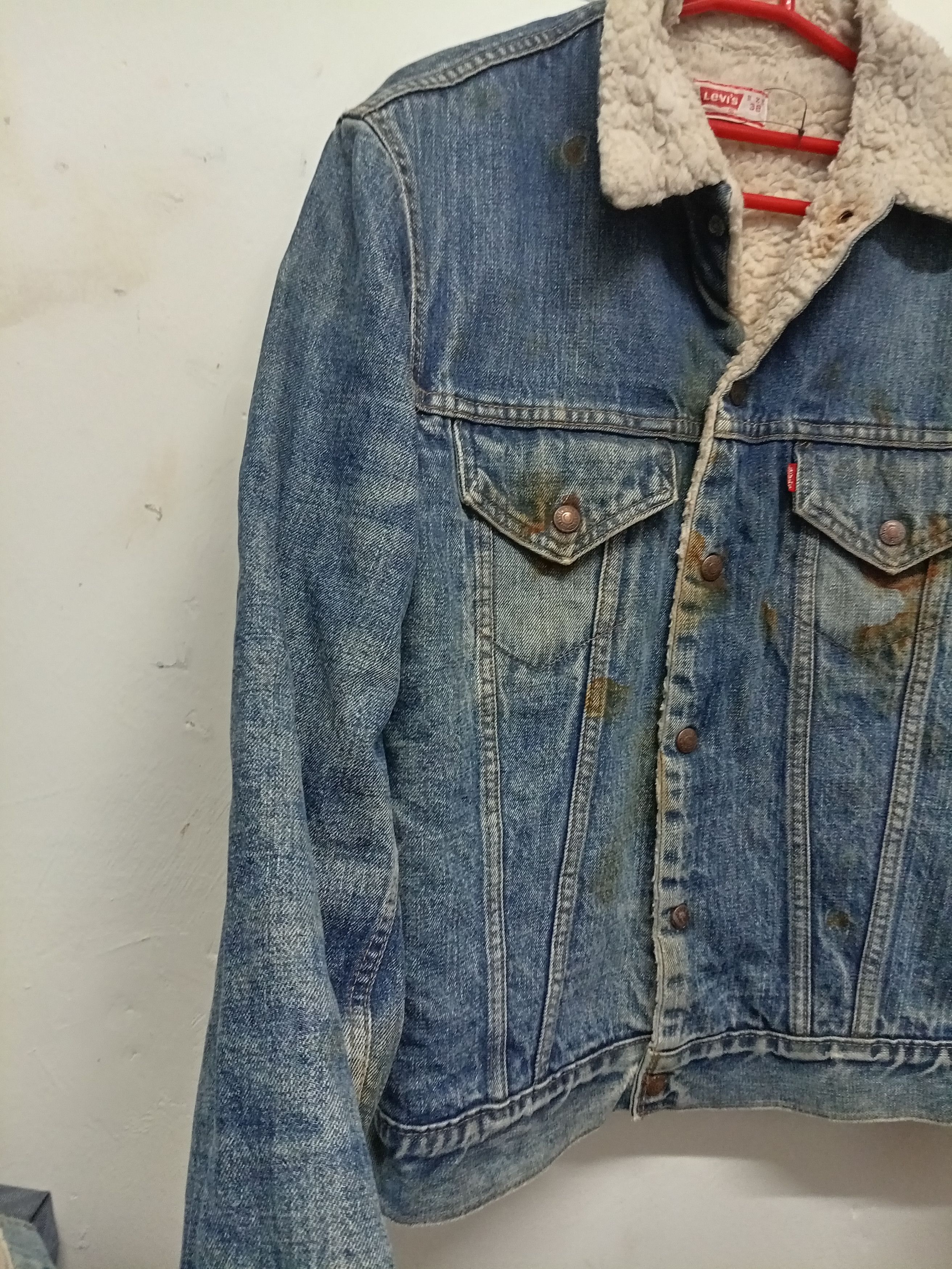 Levi's × Vintage Vintage levi's snap button sherpa denim jacket Size US S / EU 44-46 / 1 - 4 Thumbnail