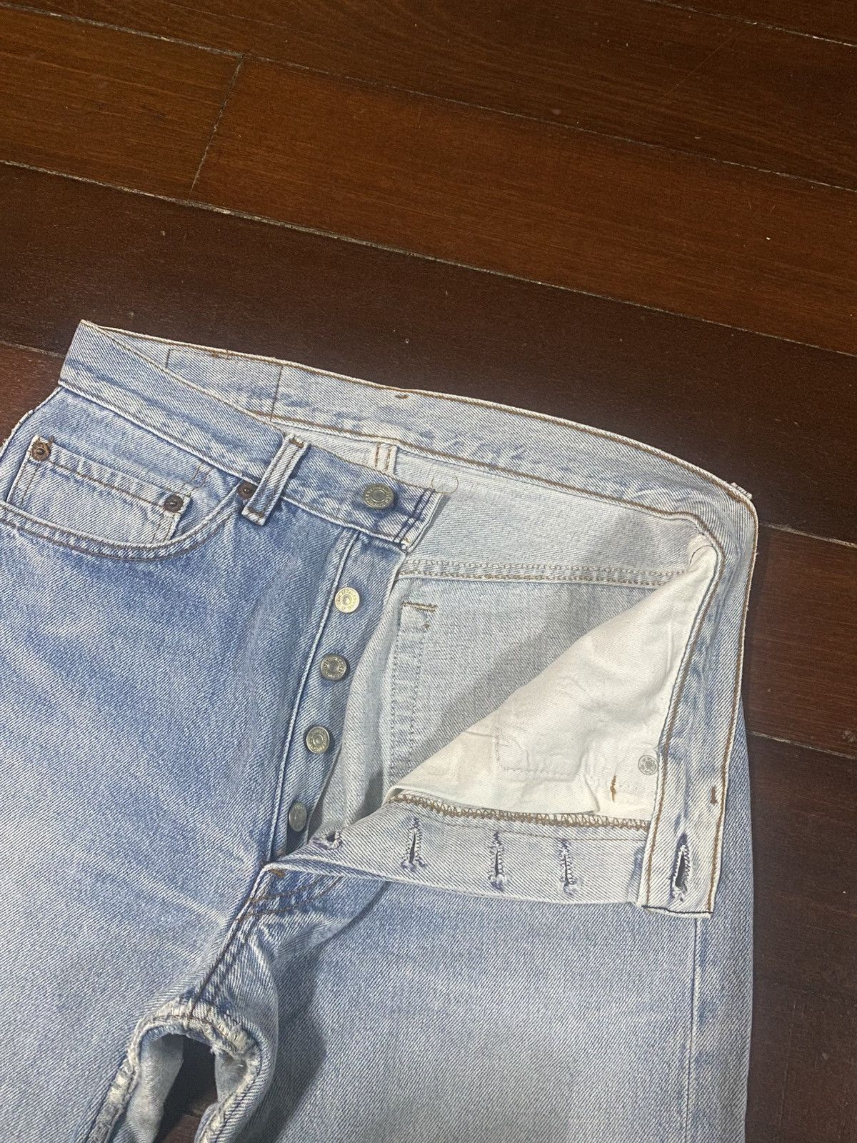 Levi's Vintage early 80s 522 Levis 501 Dirty washed Faded rework Size US 31 - 13 Thumbnail