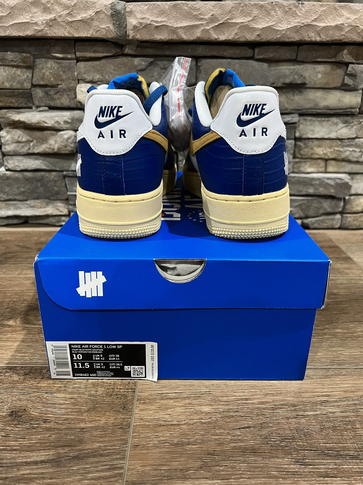 Nike × Undefeated Nike x Undefeated Air Force Low ‘5 On It’ size 10 Men’s Size US 10 / EU 43 - 4 Thumbnail