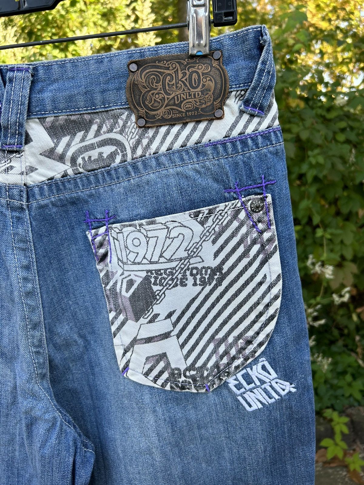 Ecko Unltd. Vintage Y2k Ecko Baggy Wide Leg Jeans Size US 34 / EU 50 - 3 Thumbnail