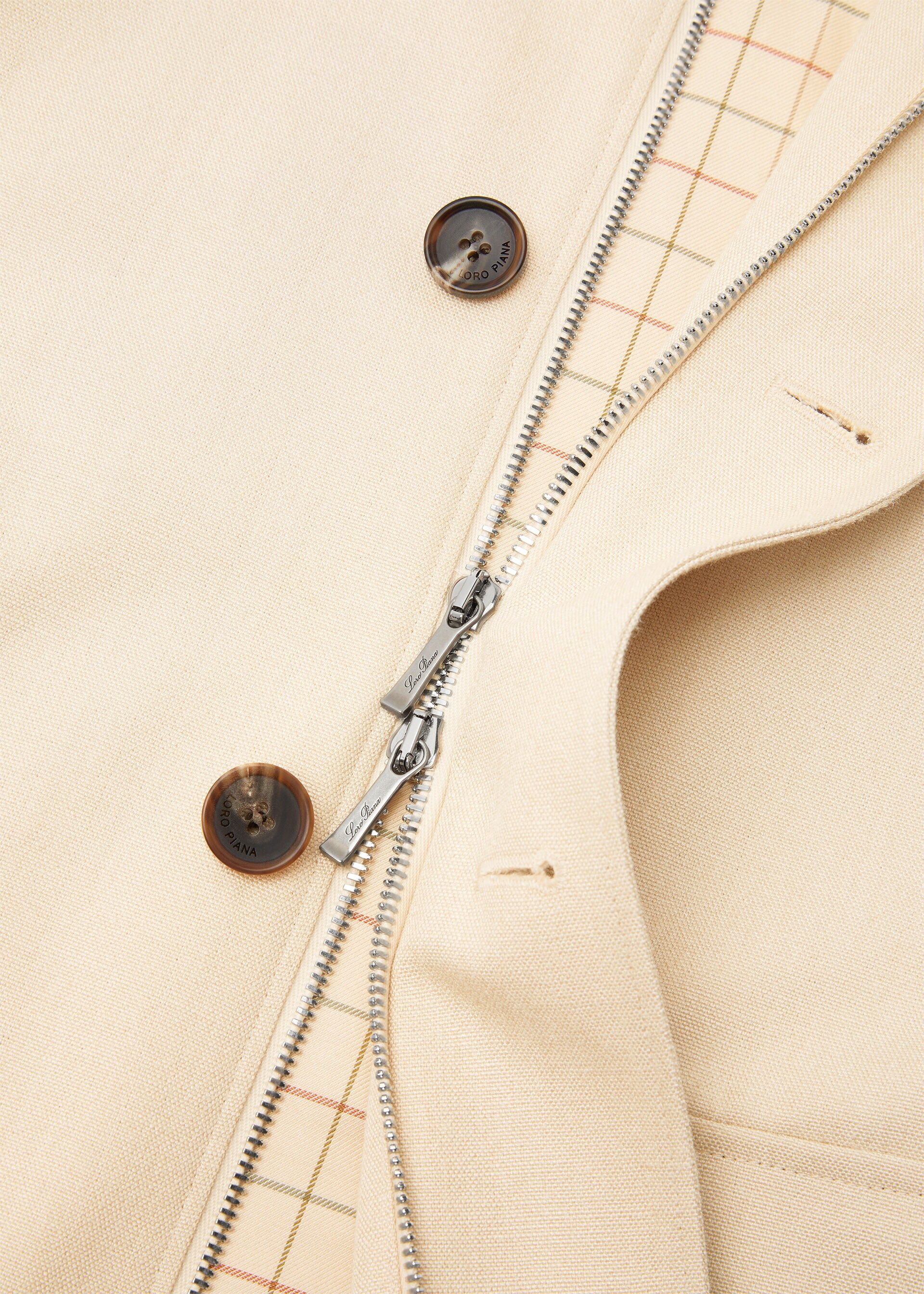 Loro Piana os11x0426 FAQ6870 Roadster Mini Jacket in Silent Armony Size L / US 10 / IT 46 - 8 Thumbnail