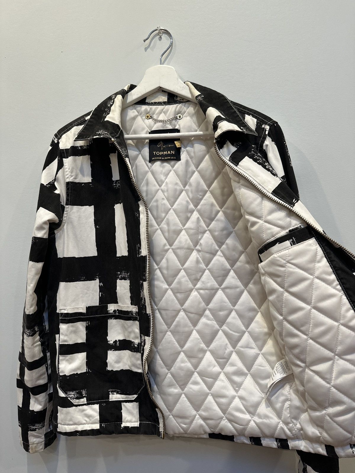 Other Paintbrush Grid Cotton Jacket W Quilted Lining Size US S / EU 44-46 / 1 - 6 Thumbnail