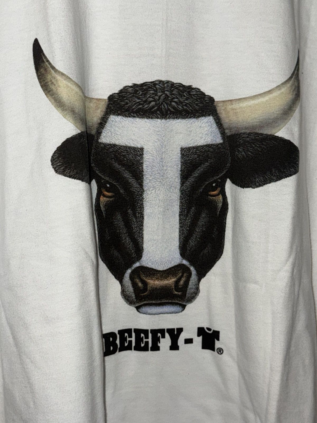 Hanes Vintage 90’s Hanes Graphic Beefy Cow Short Sleeve T Shirt XL Size US XL / EU 56 / 4 - 9 Thumbnail