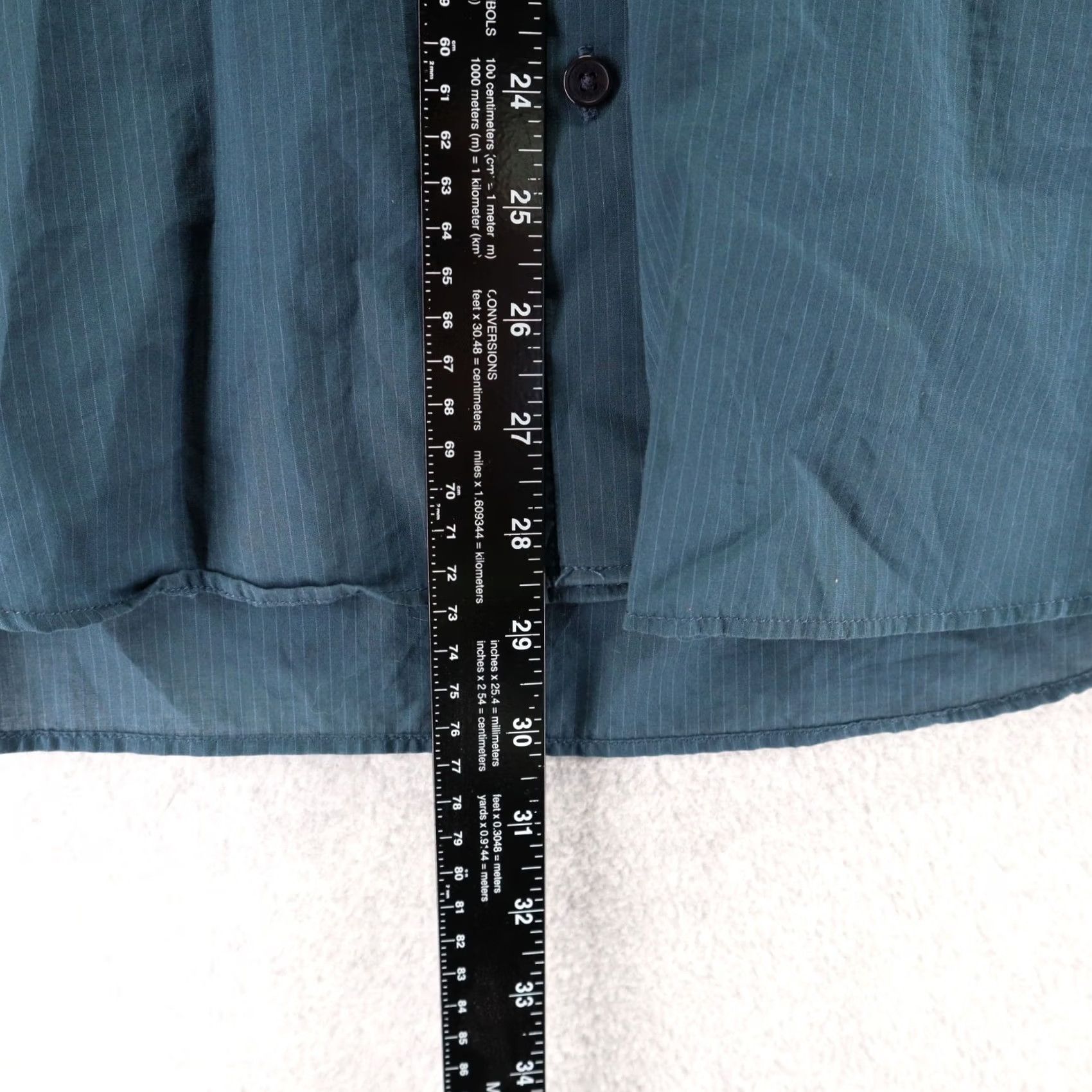 Calvin Klein Calvin Klein Shirt Mens Large Blue Button-Up Flap Pocket Long Sleeve Shirt Size US L / EU 52-54 / 3 - 6 Thumbnail