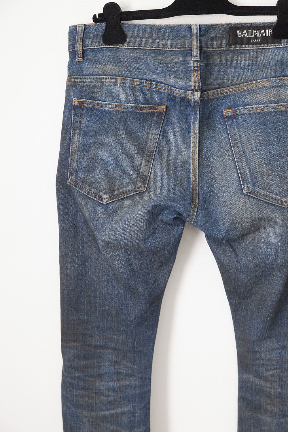 Balmain SS13 J-shape denim jeans Size US 31 - 4 Thumbnail