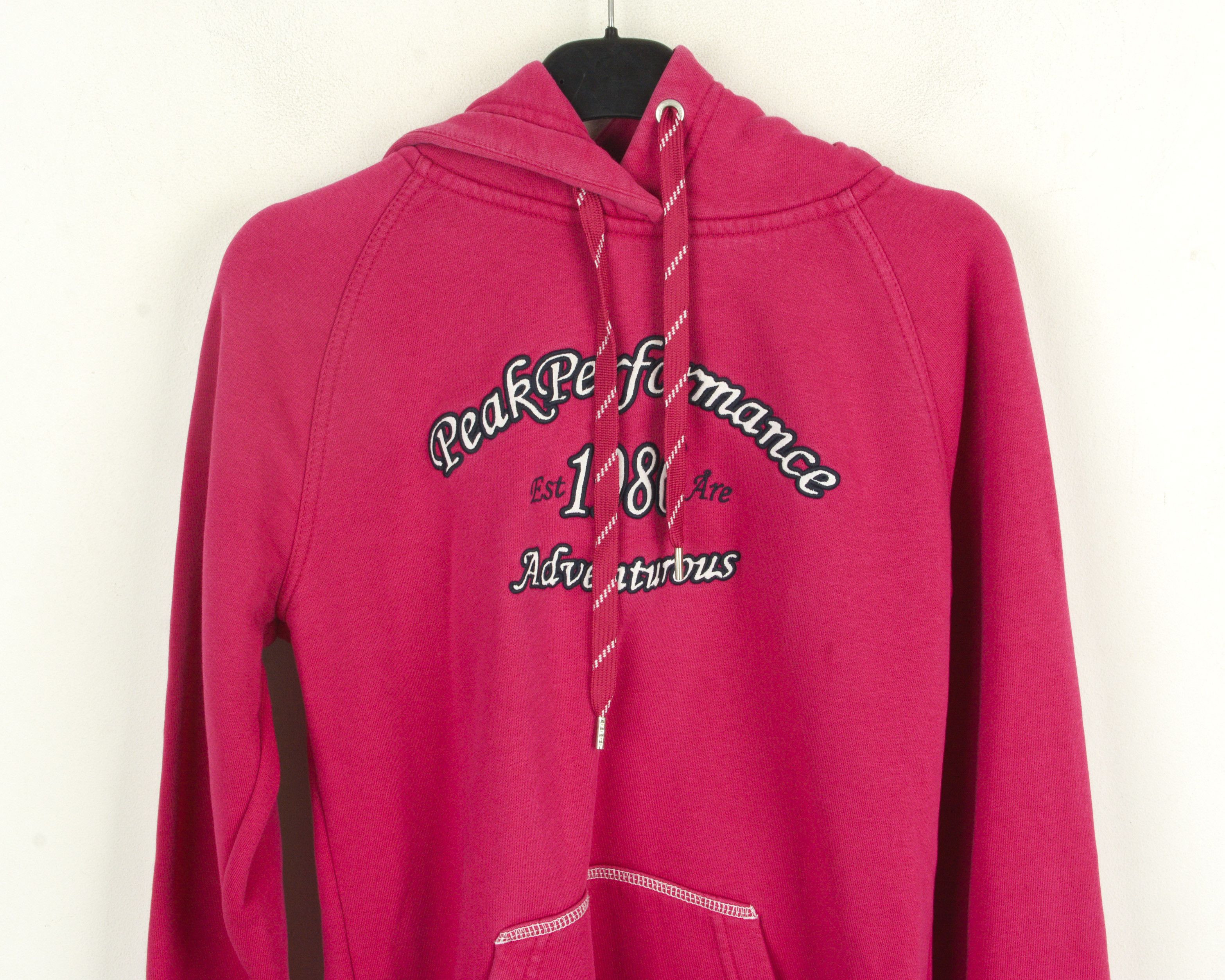 Peak Performance Elin Hood Women M Pullover Hoodie Jumper Hot Pink Sweatshirt Size M / US 6-8 / IT 42-44 - 2 Thumbnail