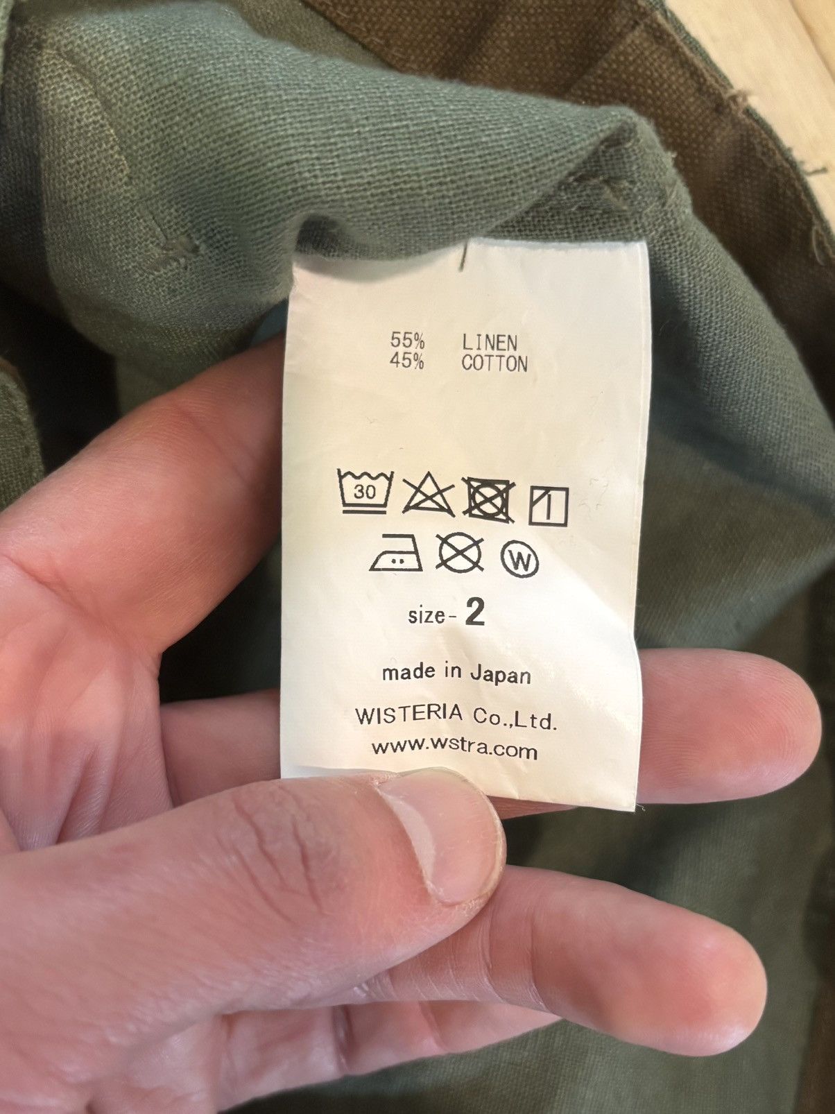 Fujito Fujito Sage Green Linen Anorak Size US S / EU 44-46 / 1 - 4 Thumbnail