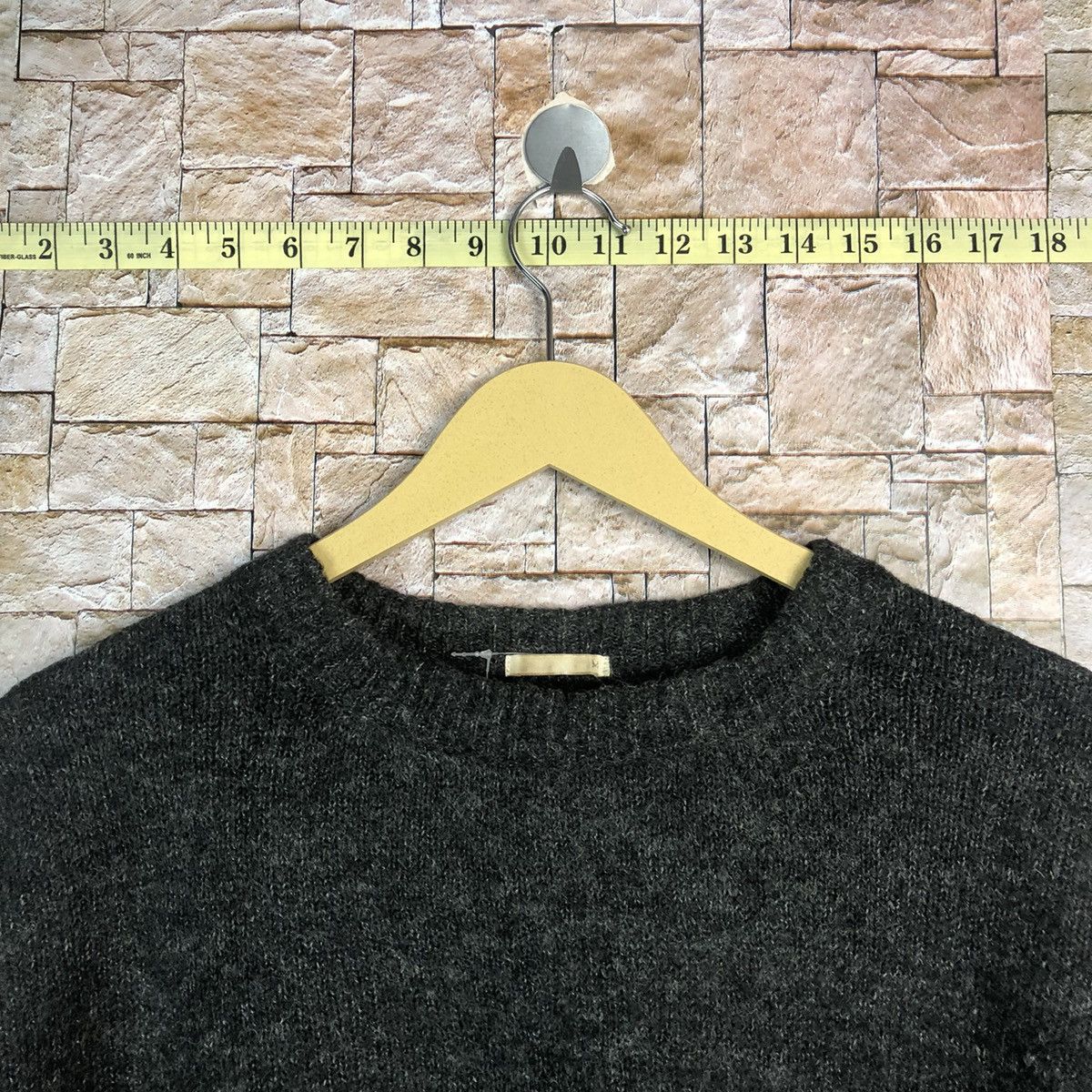 Homespun Knitwear × Japanese Brand GU mohair fur Black Knitwear #A775 Size M / US 6-8 / IT 42-44 - 4 Thumbnail