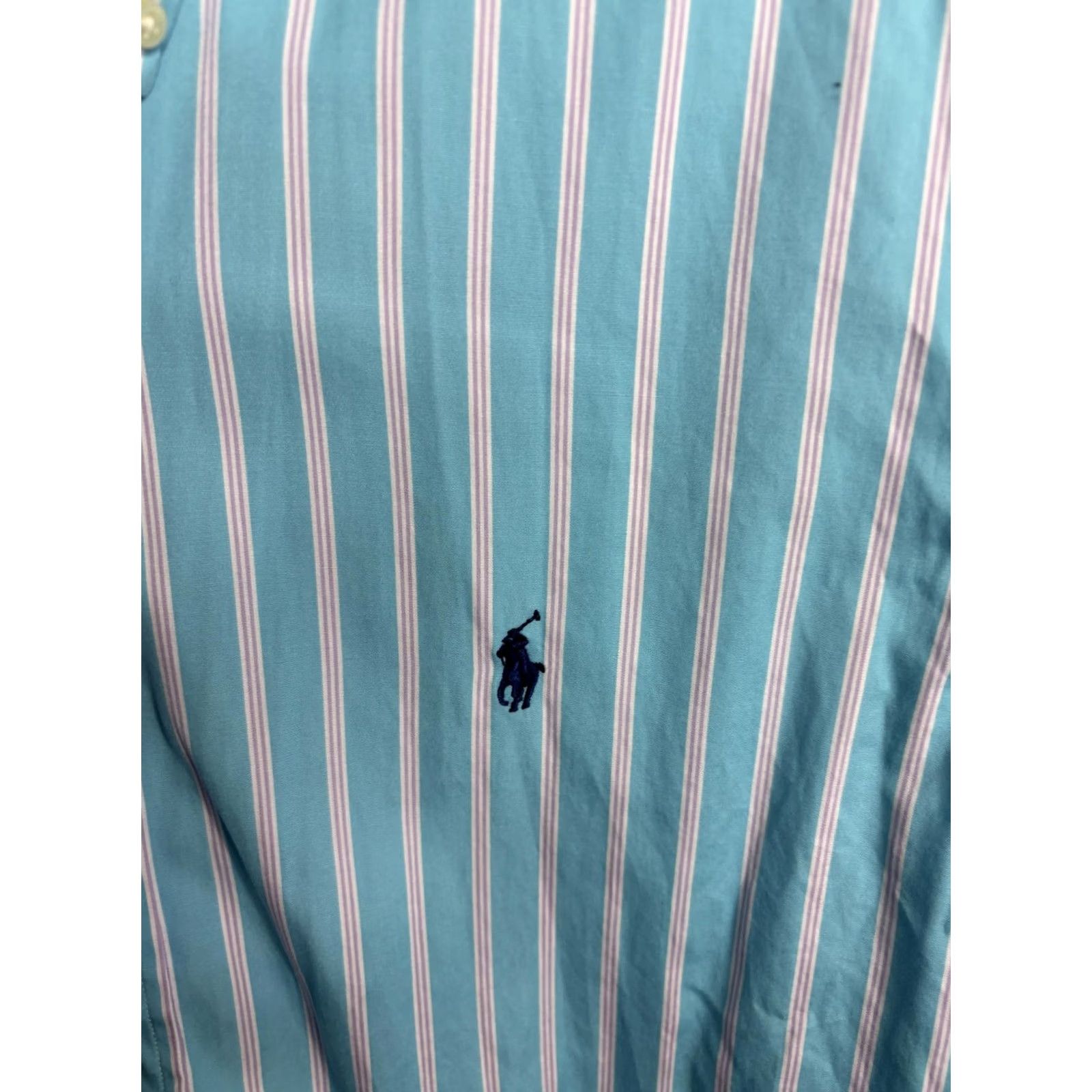 Ralph Lauren Ralph Lauren Shirt Mens XL Blue White Pink Stripe Button Down Long Sleeve Pony Size US XL / EU 56 / 4 - 3 Thumbnail