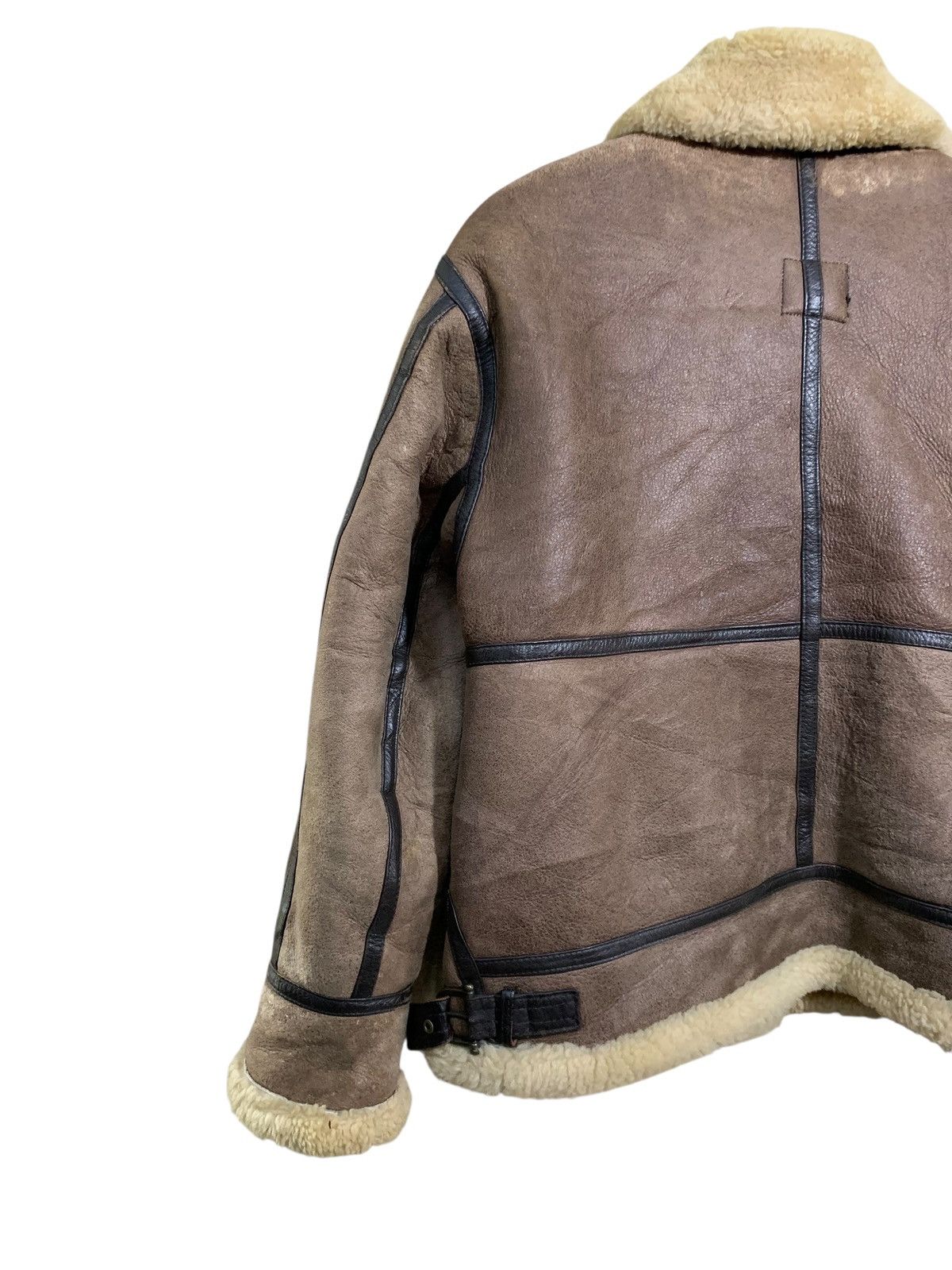 Cockpit USA 🔥VTG TYPE B-3 SHEEPSKIN LEATHER JACKET Size US L / EU 52-54 / 3 - 7 Thumbnail