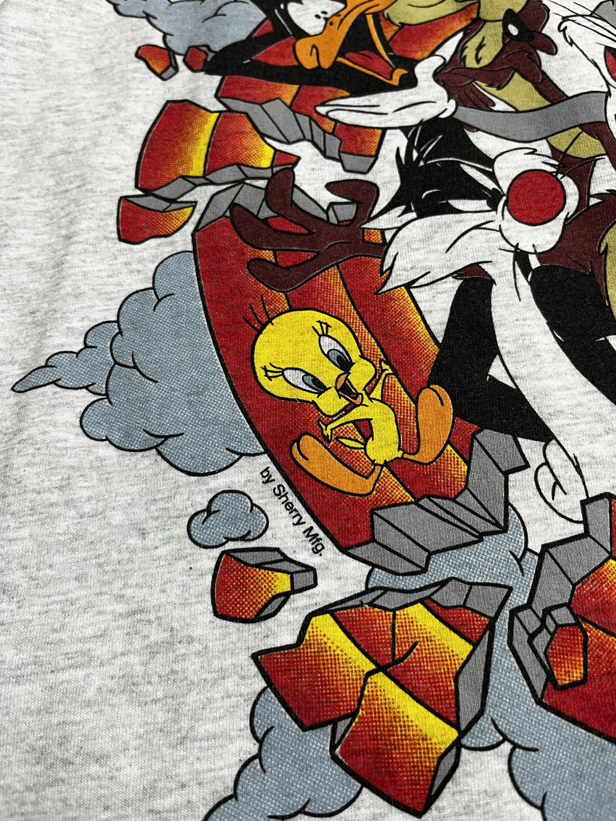 Vintage RARE 1995 Looney Tunes Group Photo Graphic Shirt Size US M / EU 48-50 / 2 - 5 Thumbnail