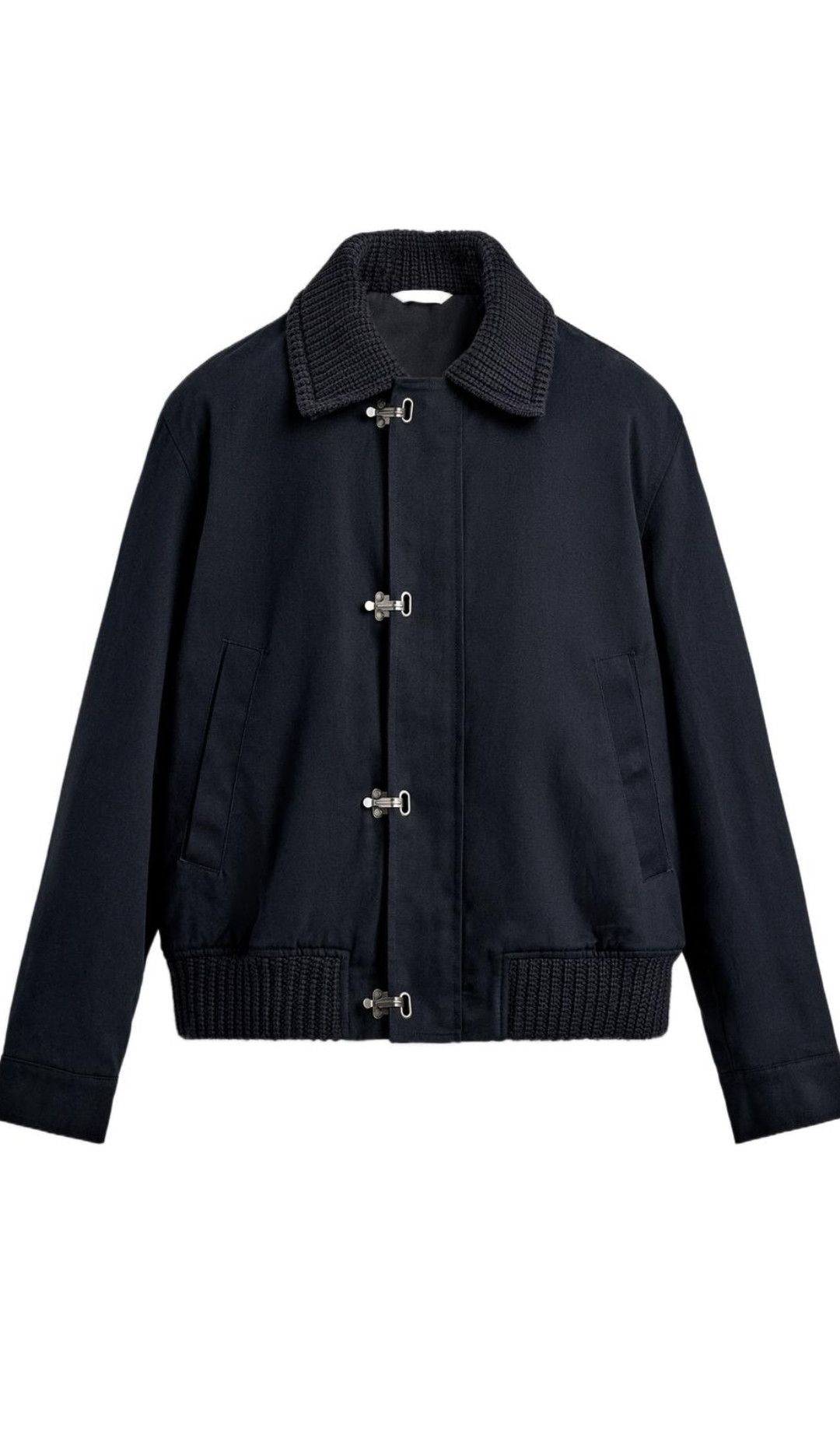 Zara Zara navy blue toggle jacket Size US XL / EU 56 / 4 - 1 Thumbnail