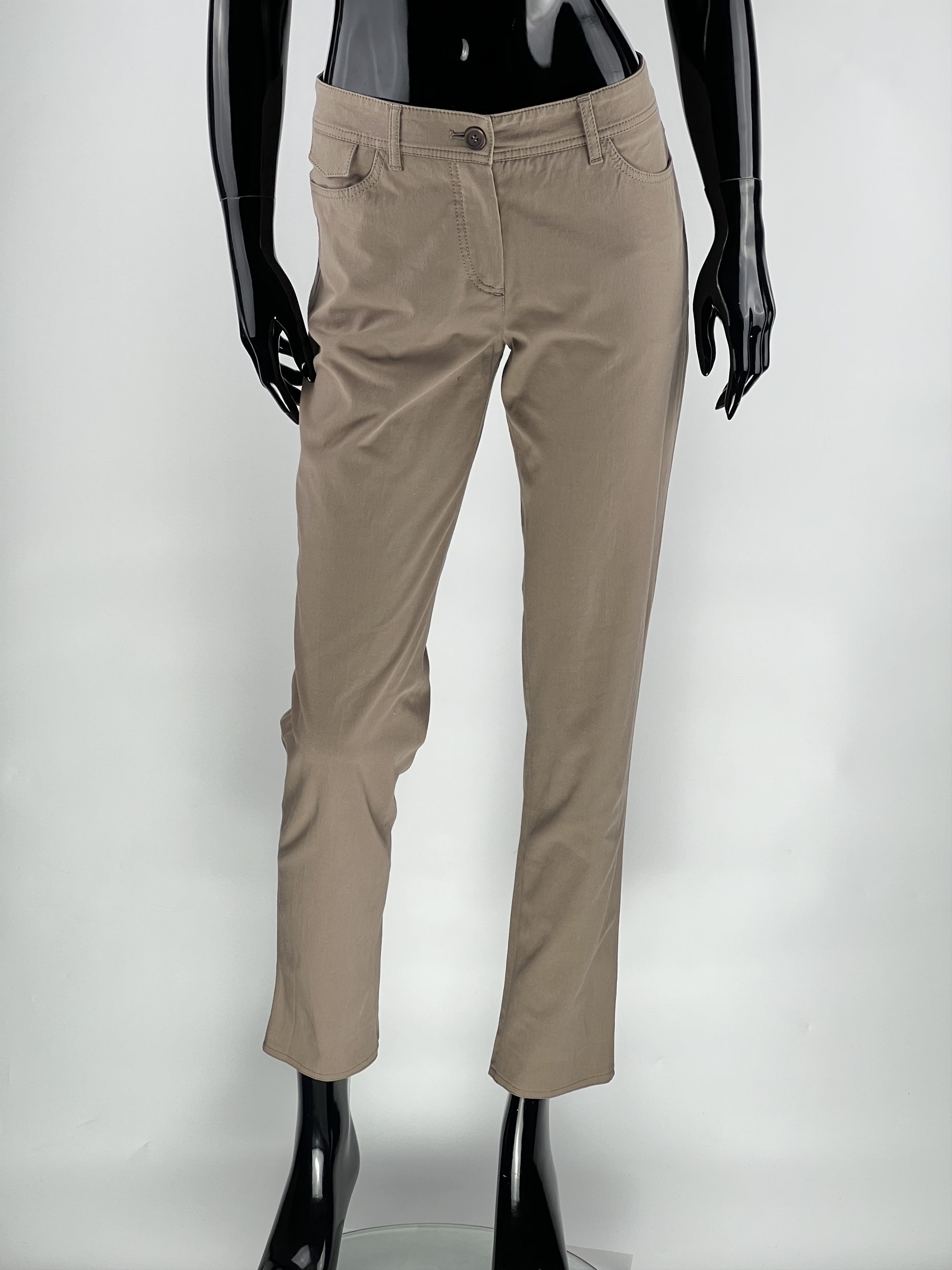 Brunello Cucinelli Brunello Cucinelli Beige Cropped Cotton Pants Size IT40 Size 27" / US 4 / IT 40 - 1 Thumbnail