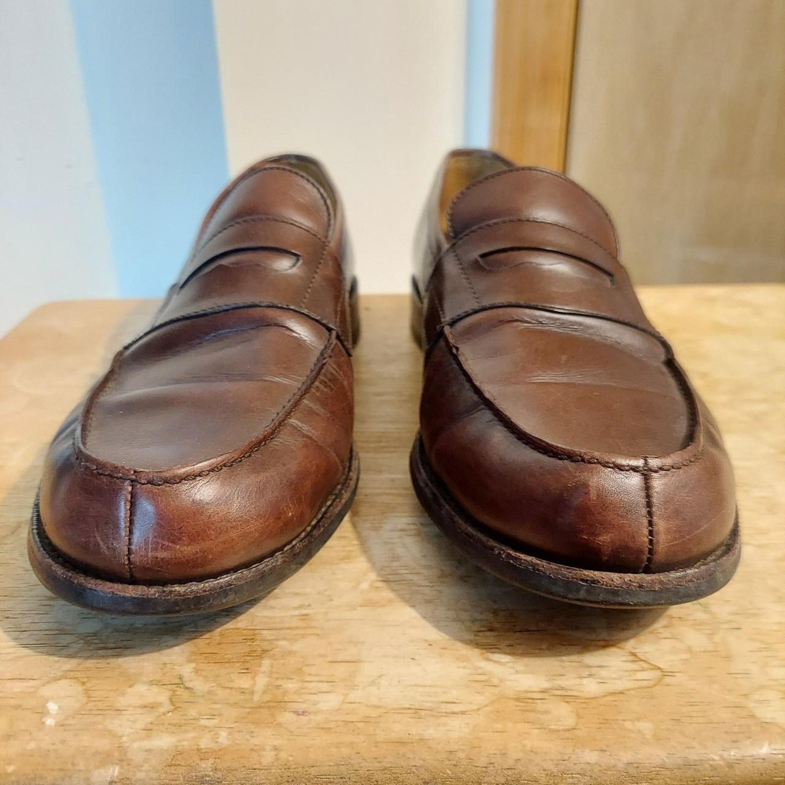 Bexley Bexley France Wembley Classic Men's US 12 Leather Loafers Size US 12 / EU 45 - 4 Thumbnail