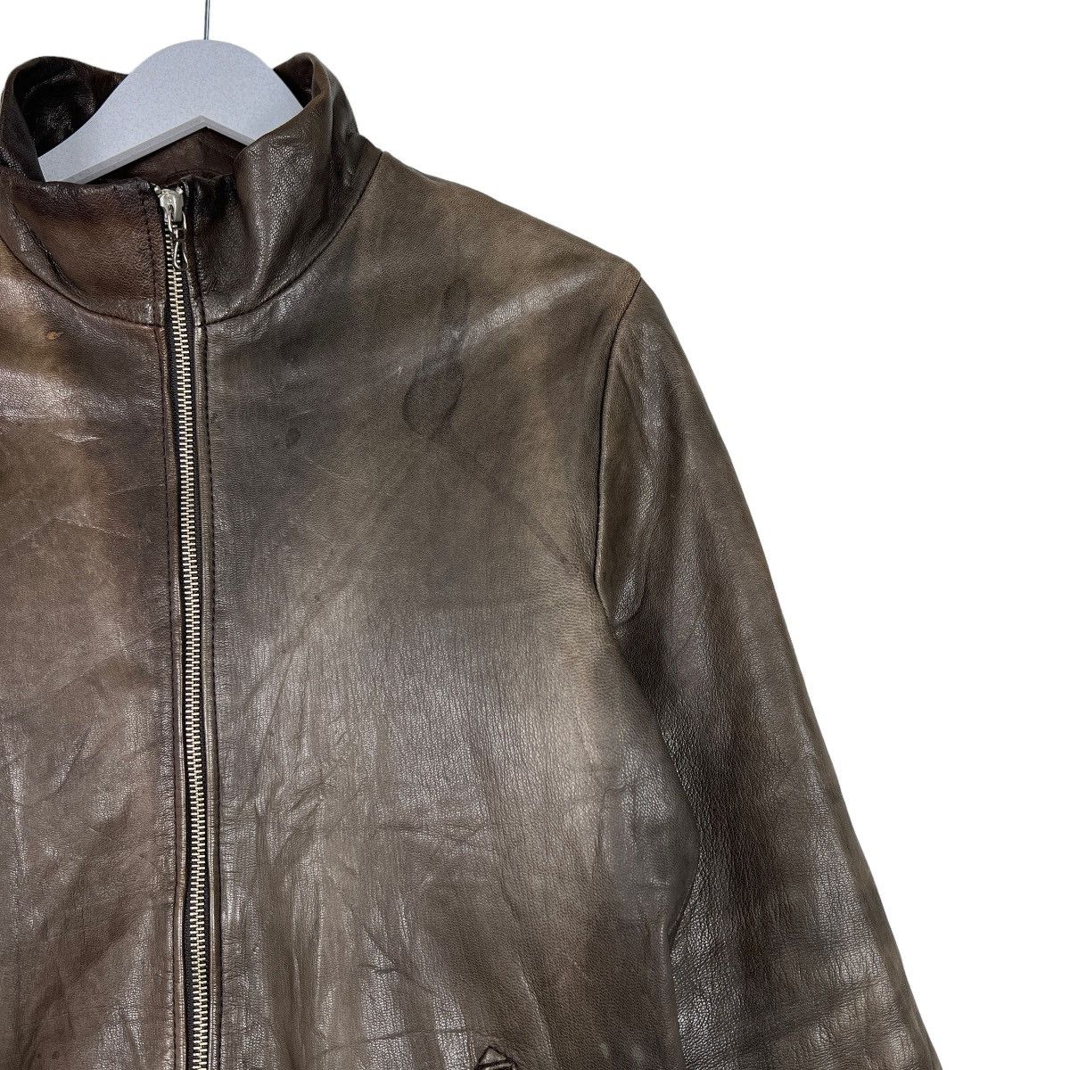 14th Addiction 🔥 NANO JOURNAL STANDARD GOAT SKIN BLOUSON LEATHER JACKET Size US M / EU 48-50 / 2 - 6 Thumbnail